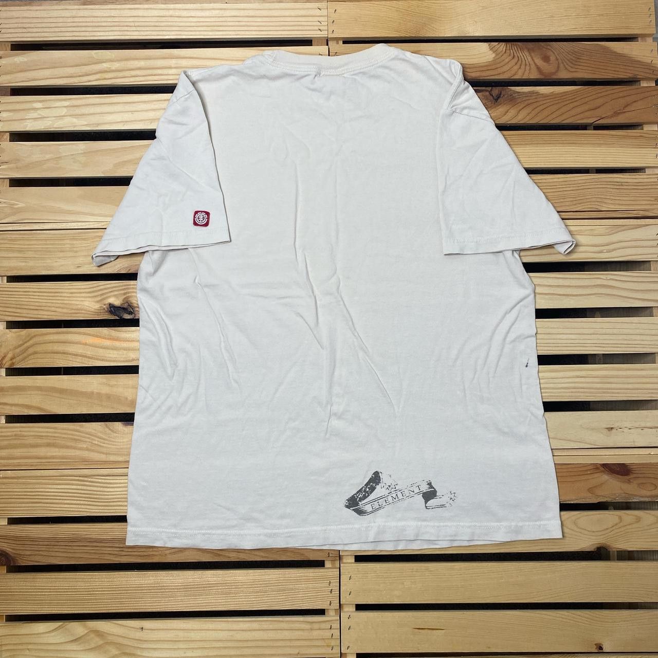 Element Vintage Element Beige Thrashed Skate Tee Size Large Size US L / EU 52-54 / 3 - 2 Thumbnail
