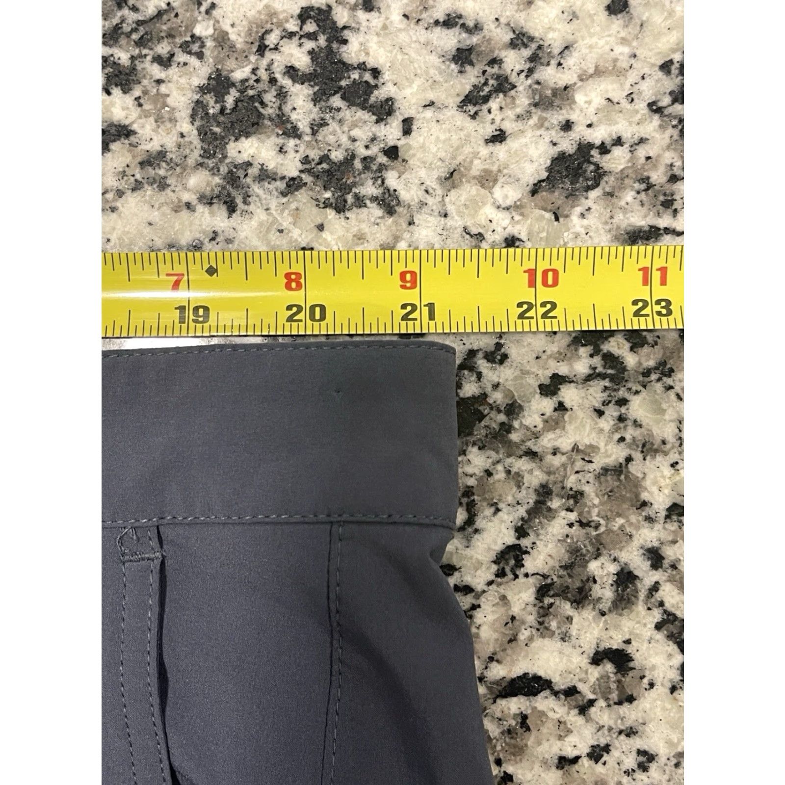 Vintage Free Fly Shorts Mens 42 Grayish Blue Chino 9" Inseam Stretch Polyester Spandex Hybrid II Performance Mens Size US 42 / EU 58 - 3 Thumbnail
