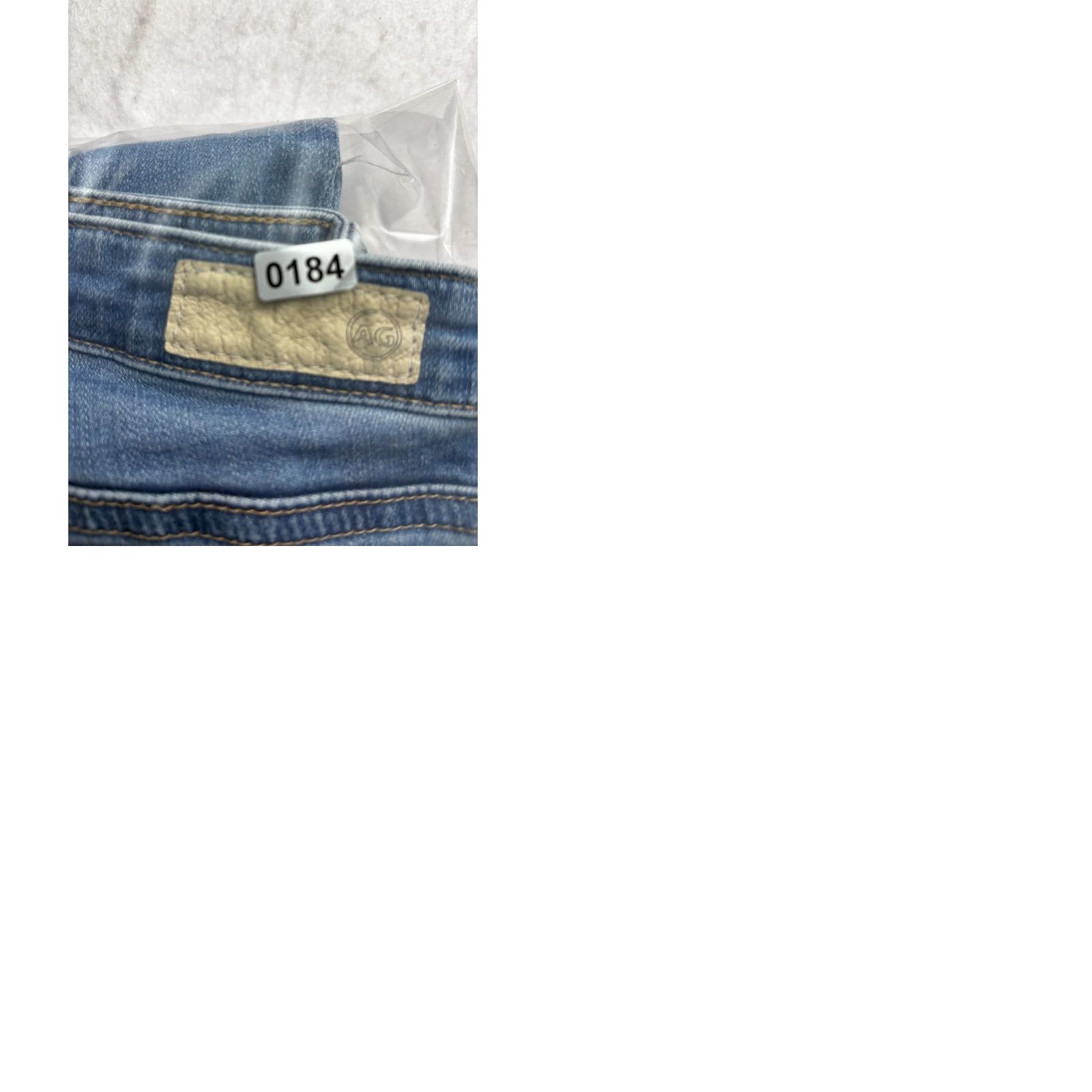 Vintage AG Adriano Goldschmied Jeans Women Blue Distressed Skinny Cigarette Size 27 Fit(28x26) Size 27" / US 4 / IT 40 - 9 Thumbnail