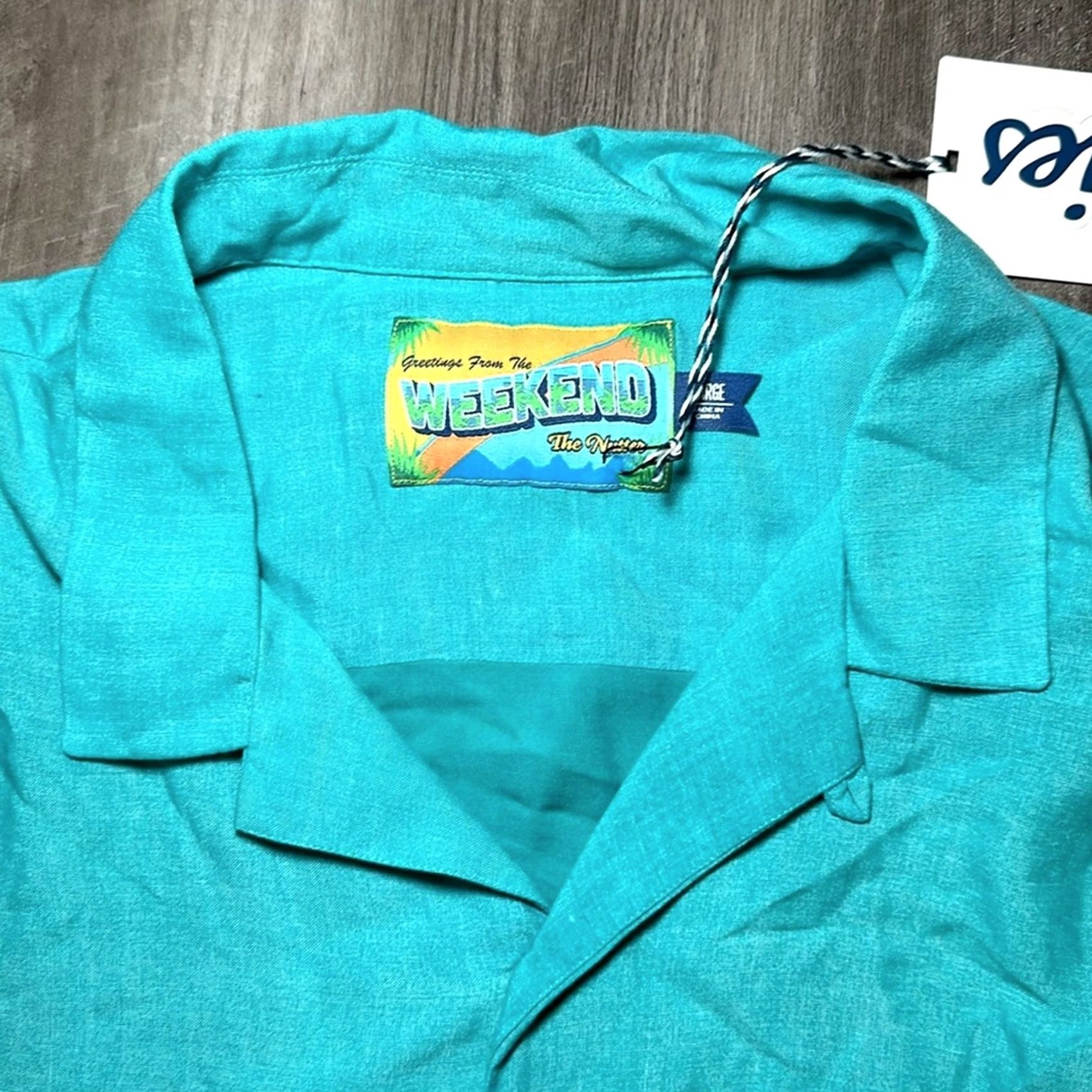 Chubbies Chubbies Shirt Men Large Green Rayon Short Sleeve Button-Up NWT Nutter The Nutter Green Room Hawaiian Size US 33 - 5 Thumbnail
