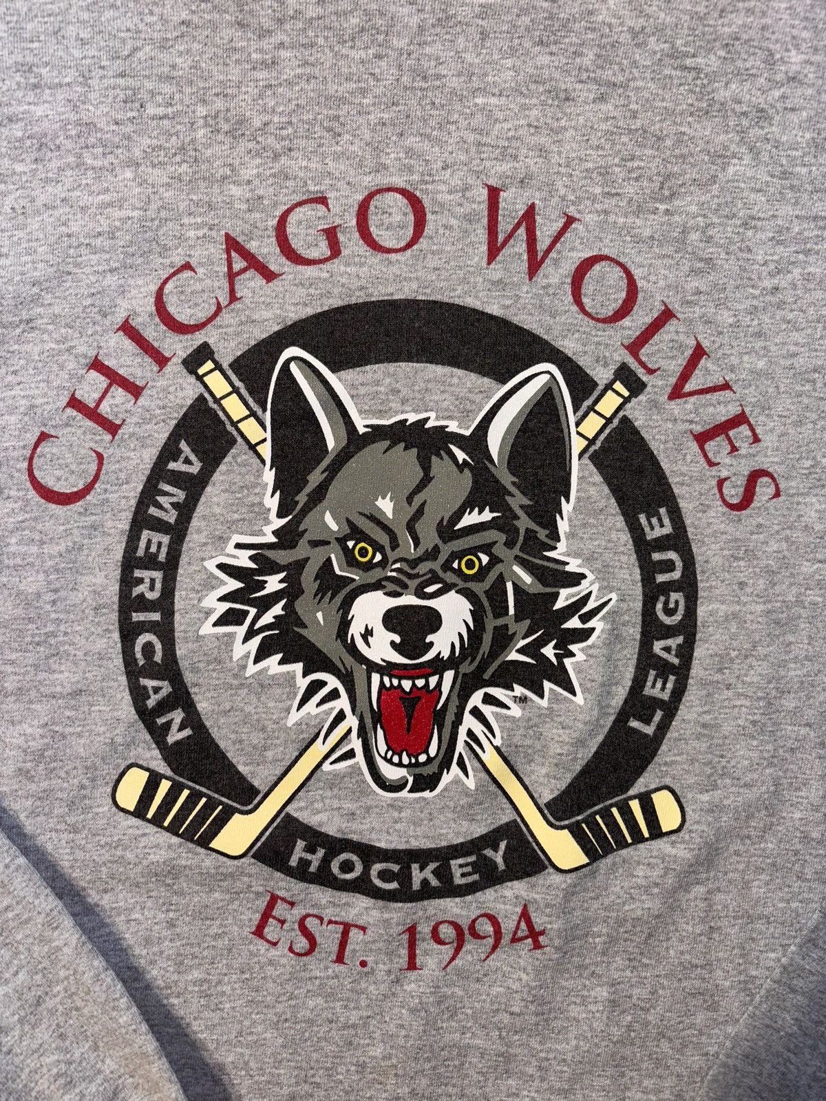NHL Vtg Chicago Wolves American Hockey League NHL Y2K Longsleeve Size US M / EU 48-50 / 2 - 2 Thumbnail