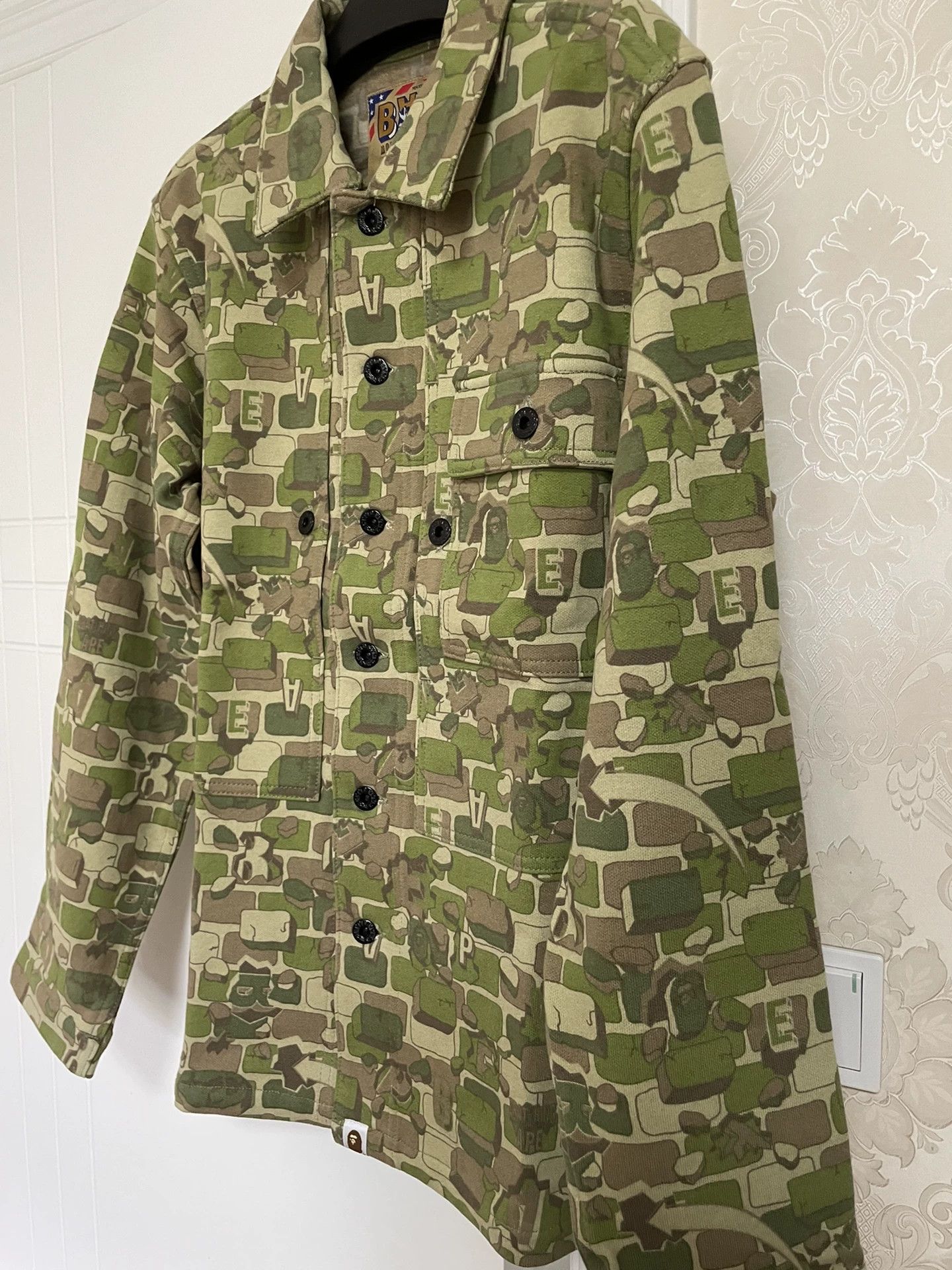 Bape BAPE Explosive Camo Brick Green LS Jacket M NIGO Era Size US M / EU 48-50 / 2 - 3 Thumbnail