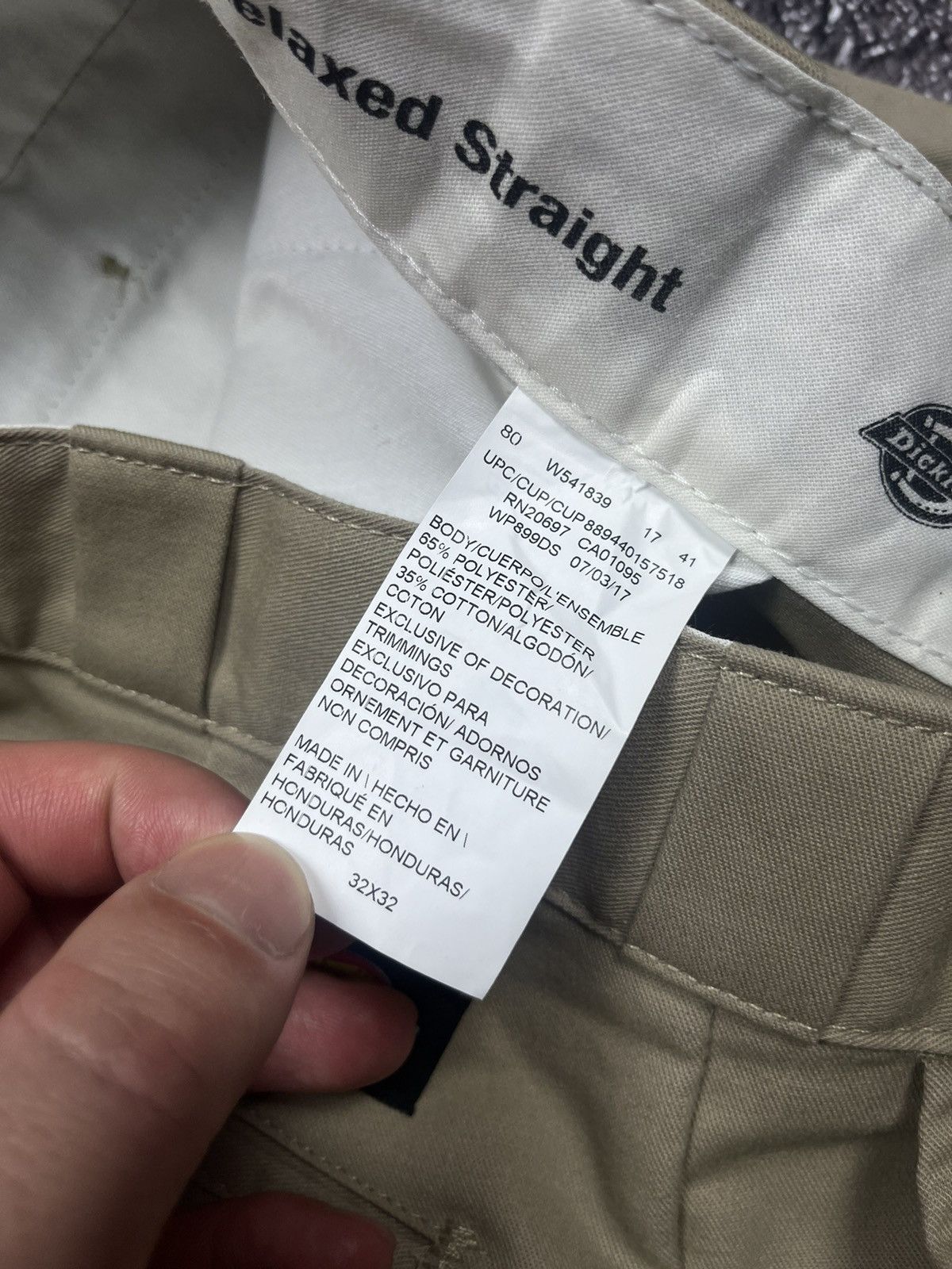Vintage Dickies Flex Work Pants Double Knee Relaxed Straight 32/32 Size US 32 / EU 48 - 6 Thumbnail