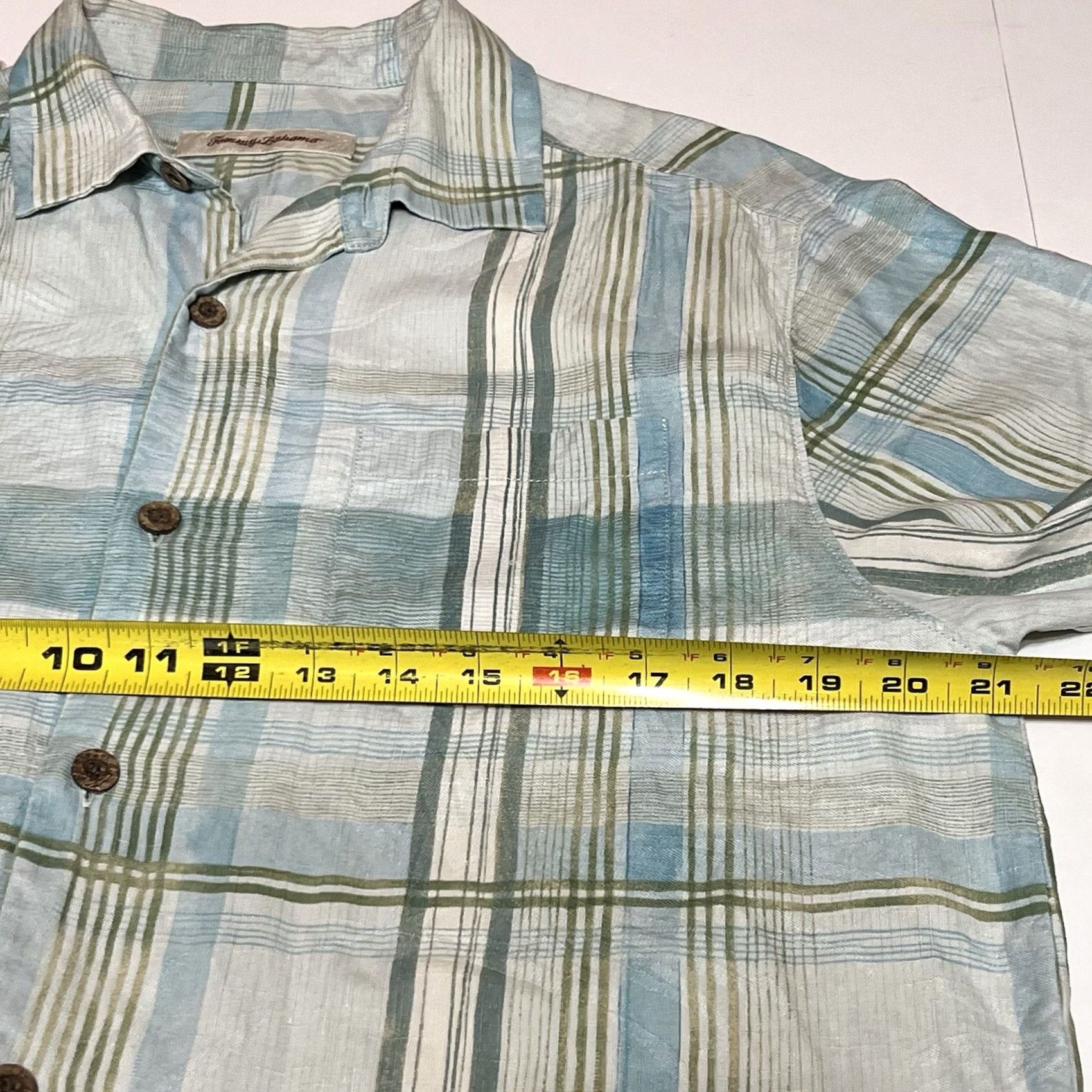 Tommy Bahama Tommy Bahama Shirt Mens Small Silk Plaid Hawaiian Short Sleeve Button-Up Relaxed Multicolor 100% Silk Classic Casual Size US S / EU 44-46 / 1 - 6 Thumbnail