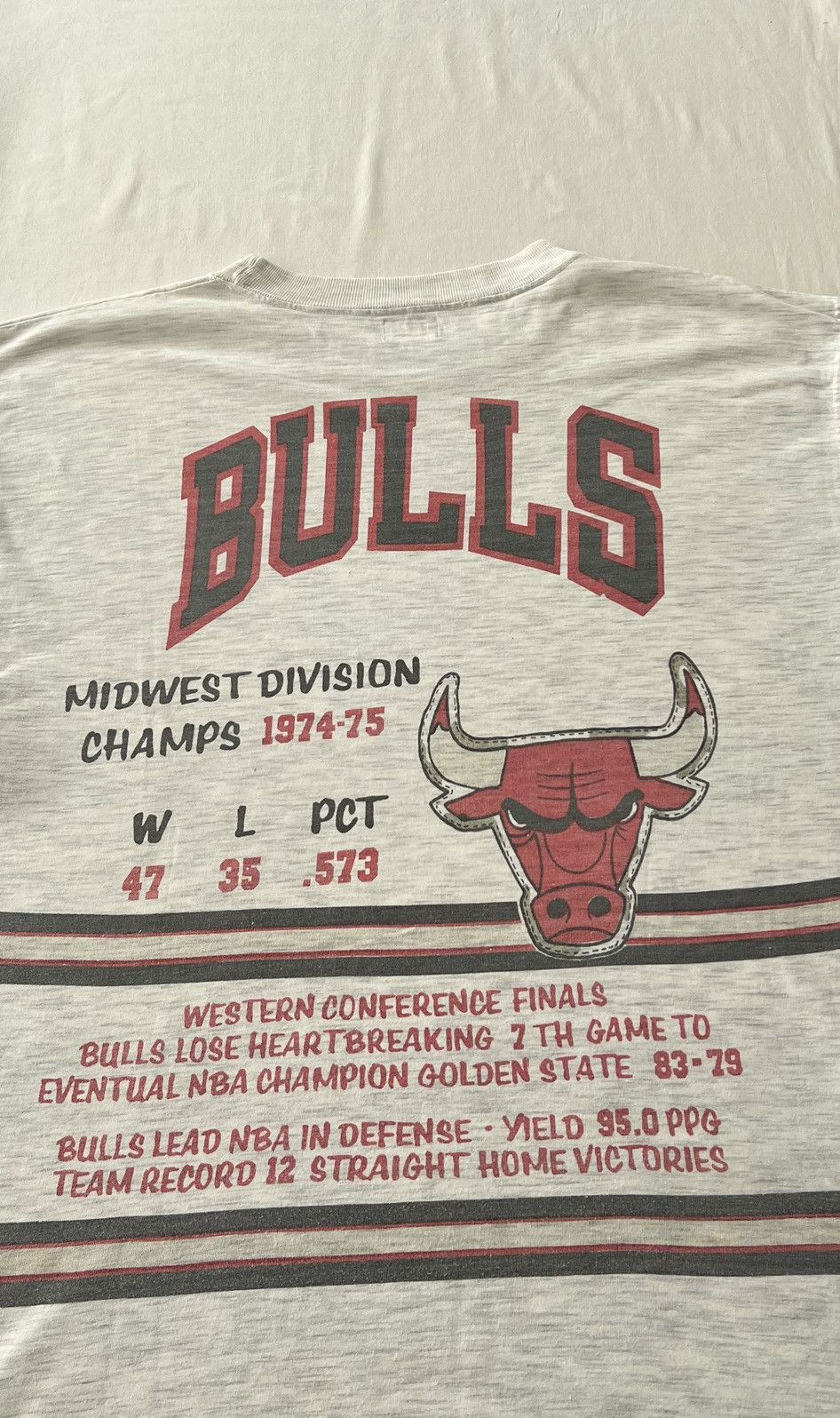 Vintage Vintage 90s Chicago Bulls NBA Long Gone Long Sleeve T-shirt Size US L / EU 52-54 / 3 - 13 Thumbnail