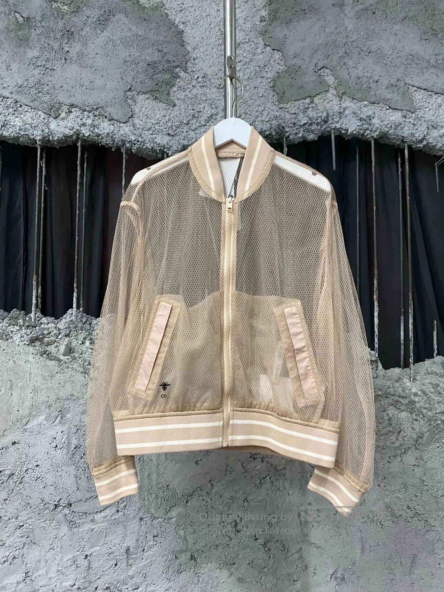 Dior dior lace zip-up jacket in beige. Size US S / EU 44-46 / 1 - 1 Thumbnail