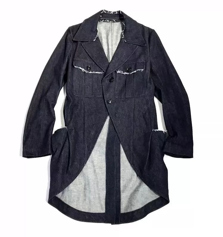 Yohji Yamamoto Yohji Yamamoto 21ss denim dovetail jacket 2501-Nextarrow Size US L / EU 52-54 / 3 - 1 Thumbnail
