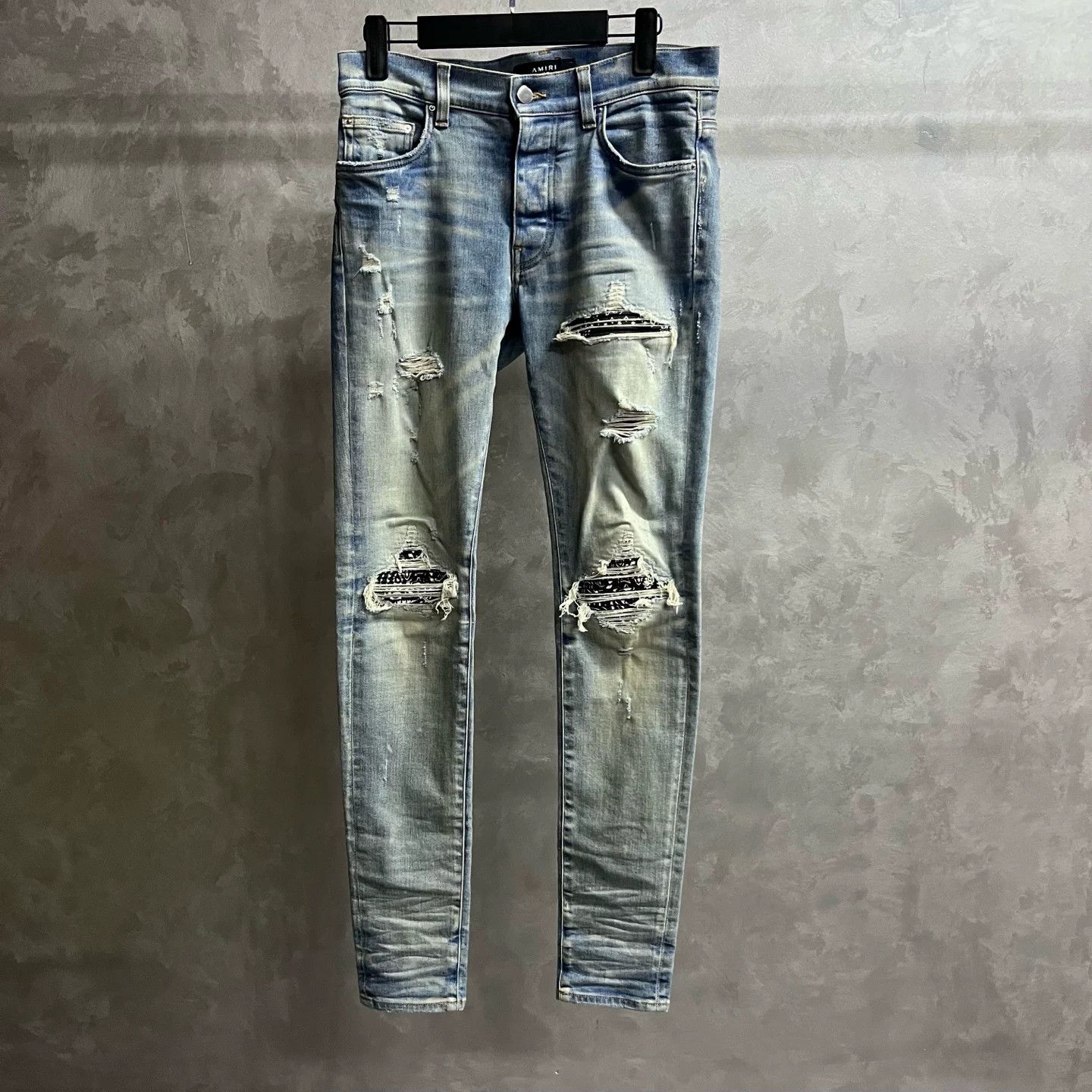 Amiri Amiri Slim Long Blue Hoodie 29 Men Size US XS / EU 42 / 0 - 1 Thumbnail
