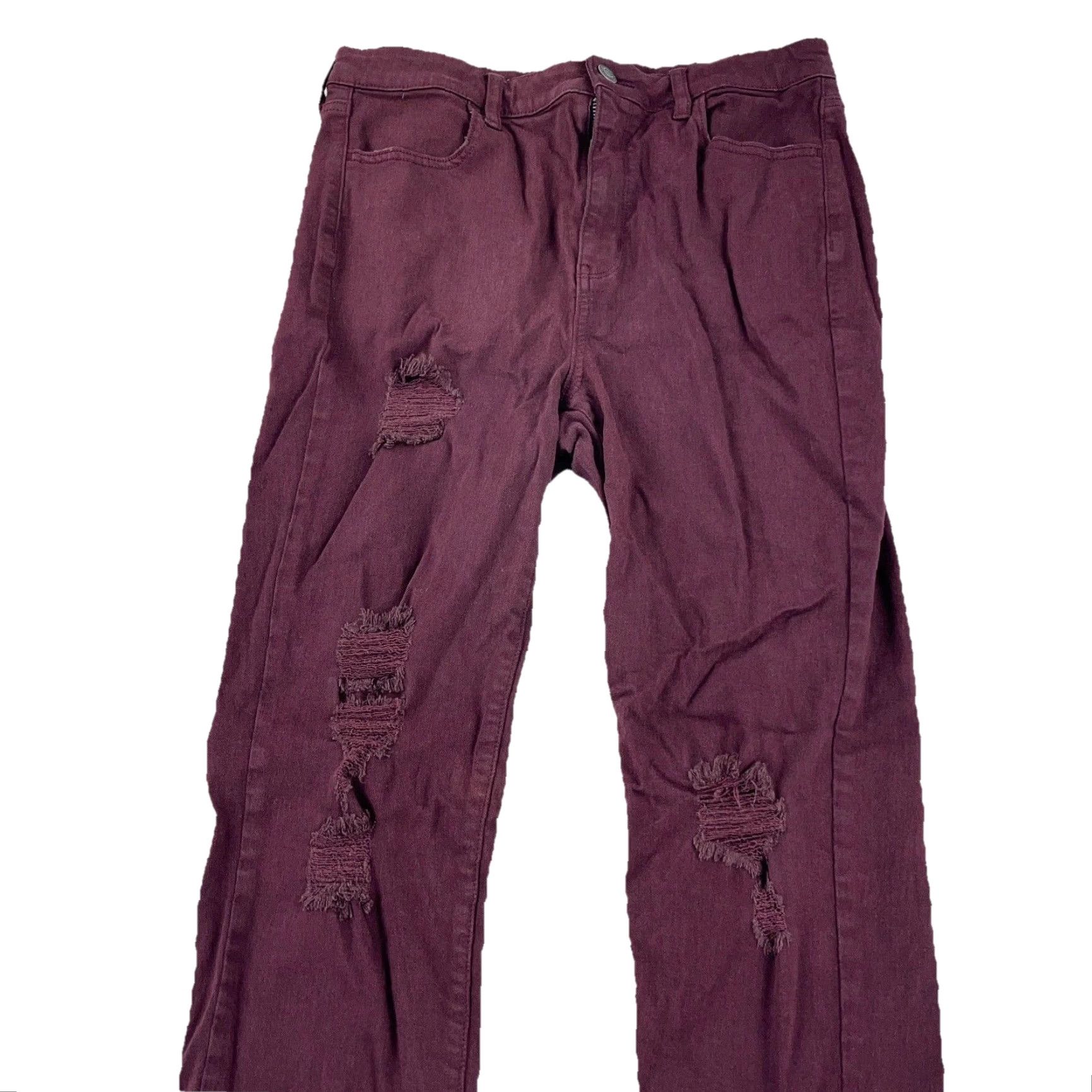 American Eagle Outfitters American Eagle Jeans Women 8 Jegging Super High Rise Marron Burgundy Pants Size 30" / US 8 / IT 44 - 4 Thumbnail