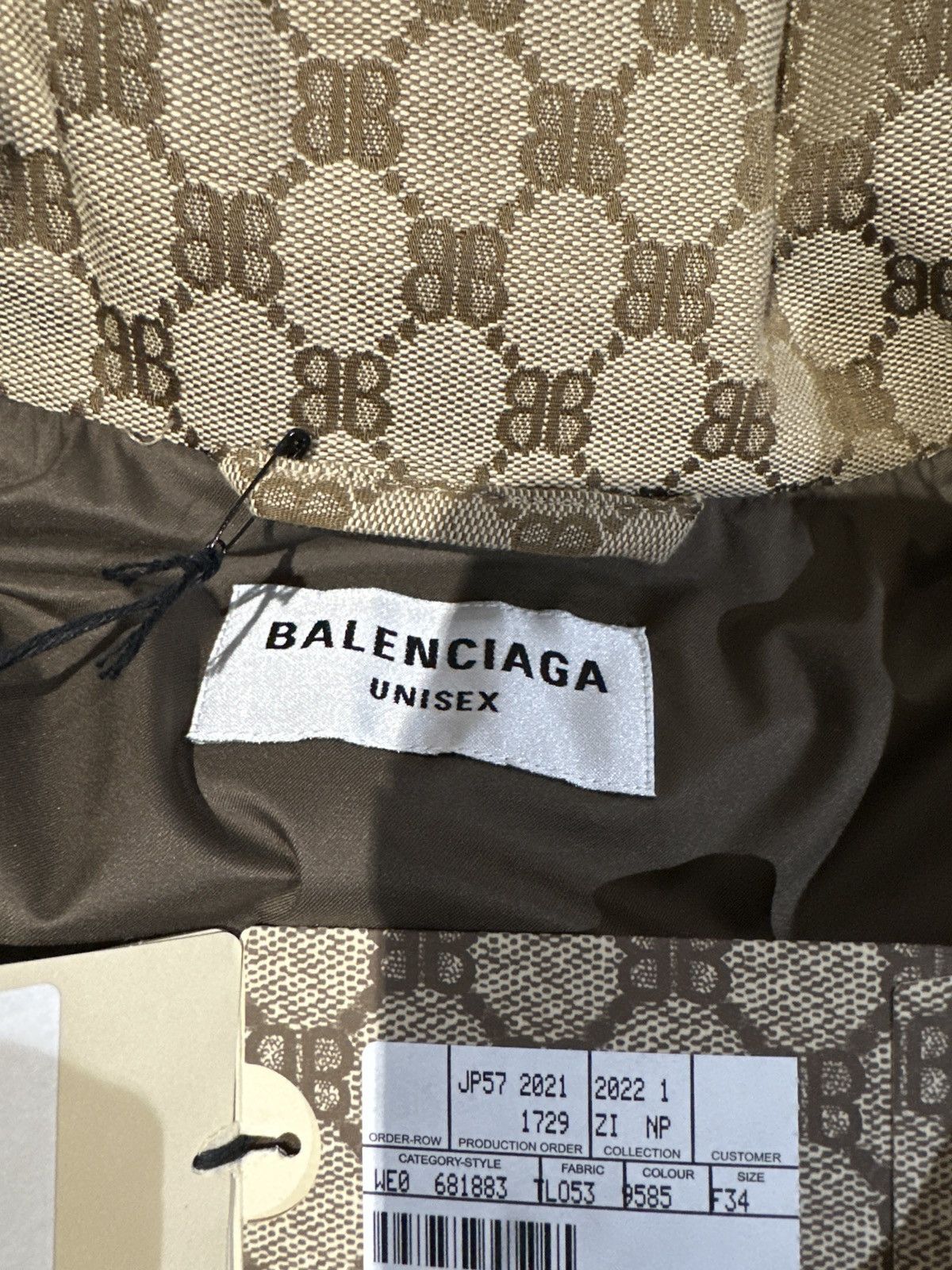 Balenciaga × Gucci Balenciaga X Gucci Puffer Canvas Jacquard Size S / US 4 / IT 40 - 11 Thumbnail