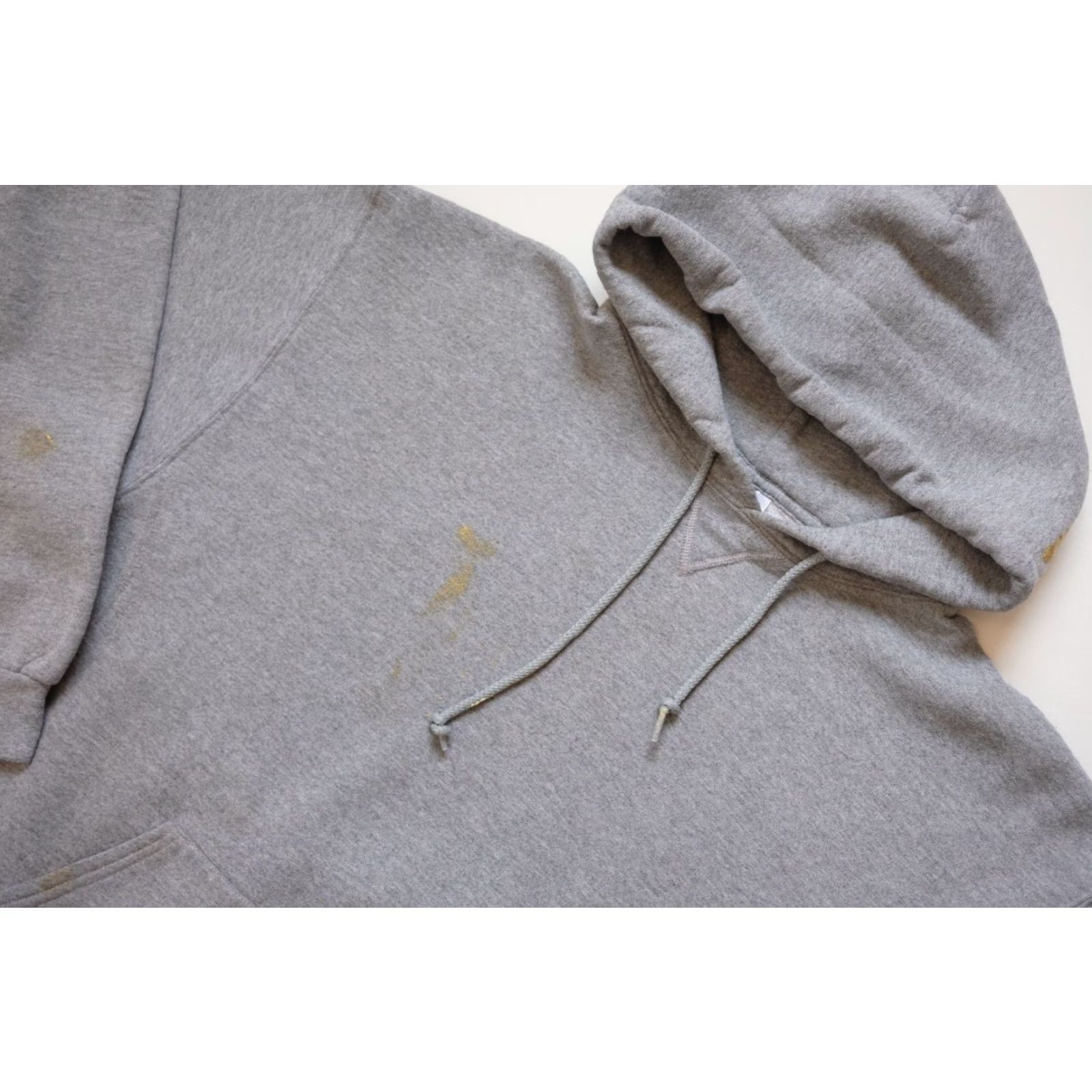 Russell Athletic VINTAGE RUSSELL ATHLETIC Hoodie Sweatshirt XL Gray Crew Neck Hooded Distressed Retro 90s Work Pullover Men Size US XL / EU 56 / 4 - 4 Thumbnail