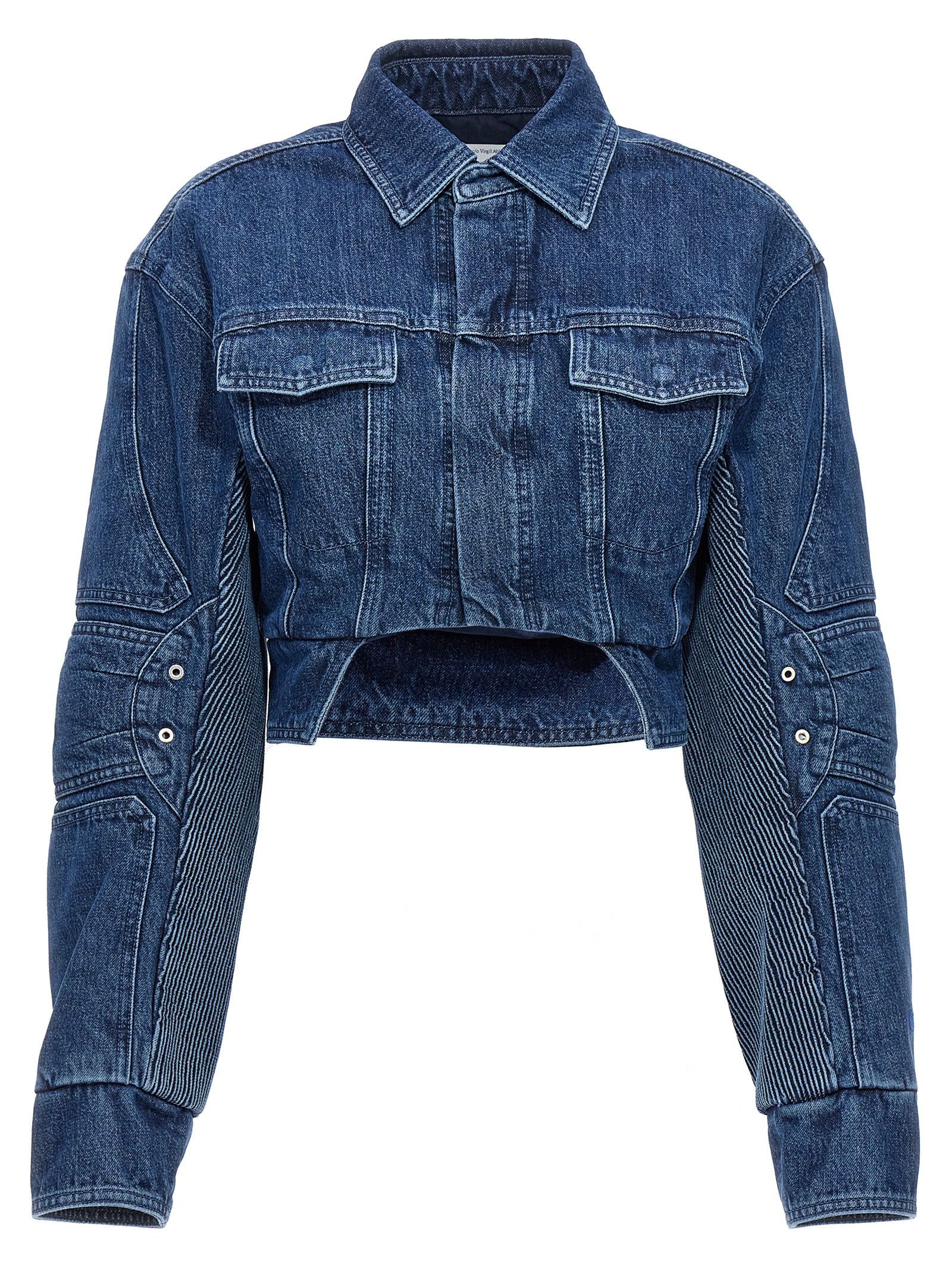 Off-White 'Motorcycle' Denim Jacket Size XS / US 0-2 / IT 36-38 - 1 Thumbnail