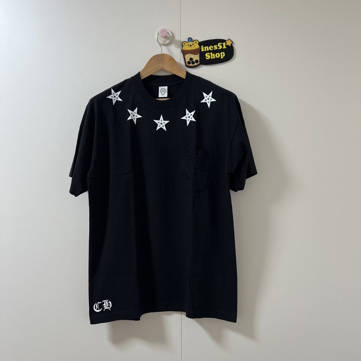 Chrome Hearts 1990s chrome heart star all over print shirt | Grailed