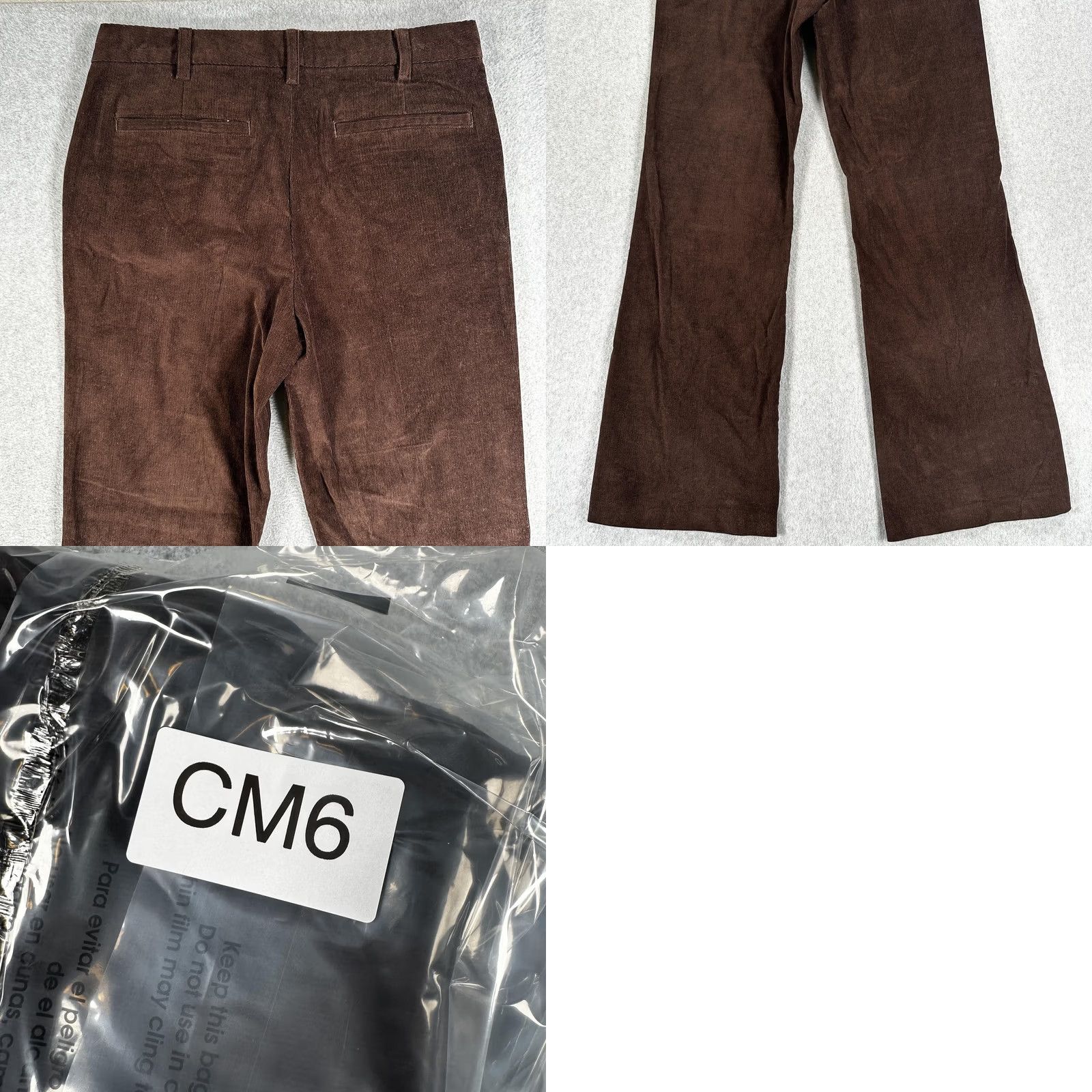 Outerknown Outerknown Corduroy Pants Womens 10 Brown Straight Leg Chino Stretch Organic Size 32" / US 10 / IT 46 - 8 Thumbnail