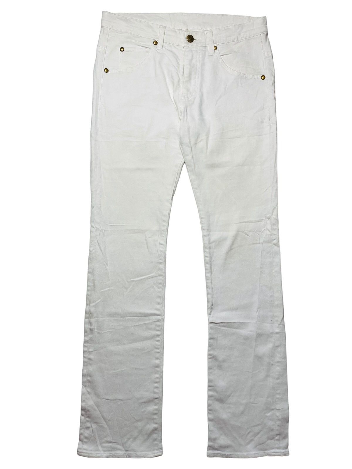 Japanese Brand 2000s 1 Piu 1 Ugale 3 - White Denim Pants Size US 29 - 1 Thumbnail