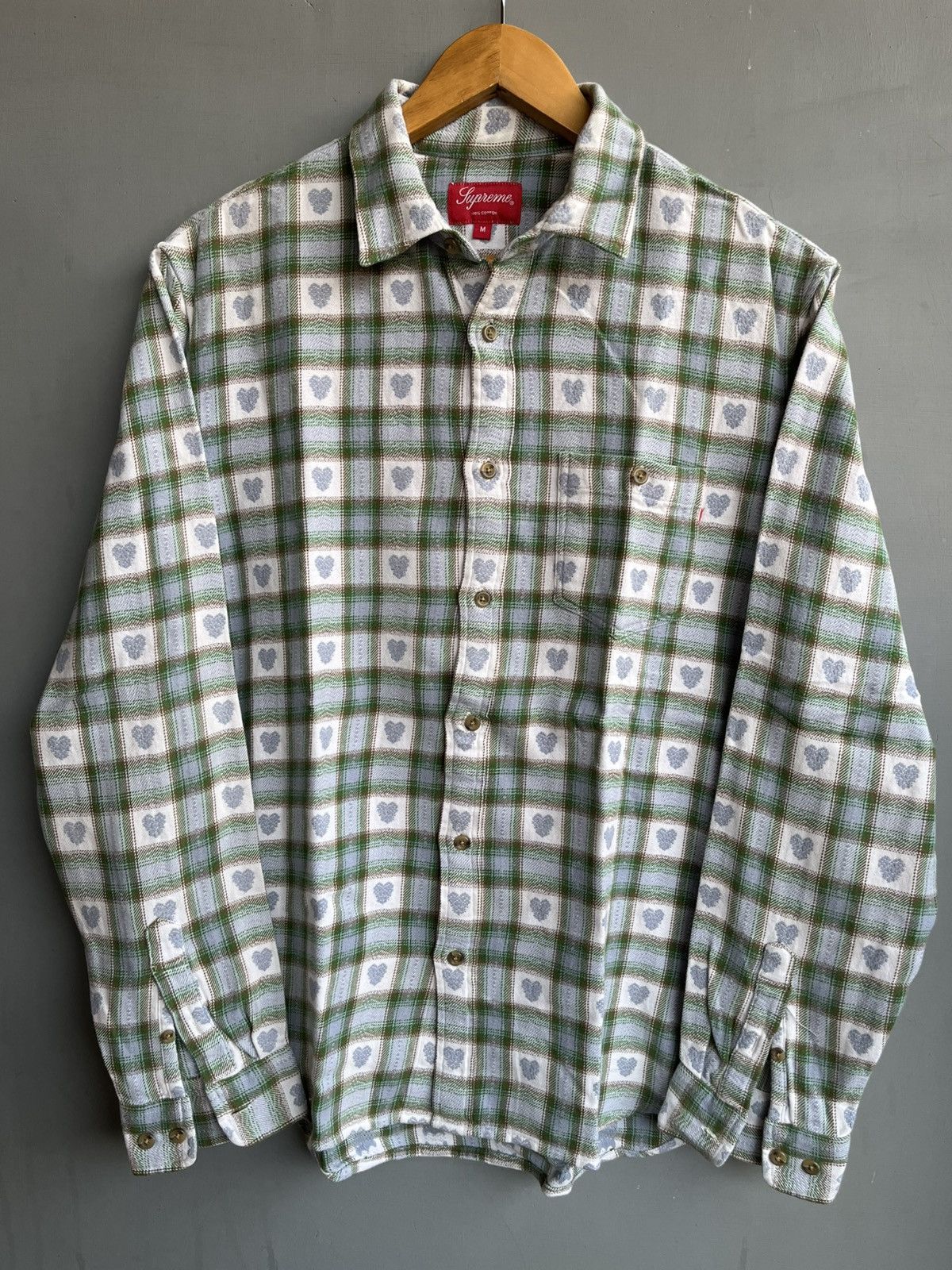 Supreme Supreme Hearts Plaid Flannel Shirt SS16 Size US M / EU 48-50 / 2 - 1 Thumbnail