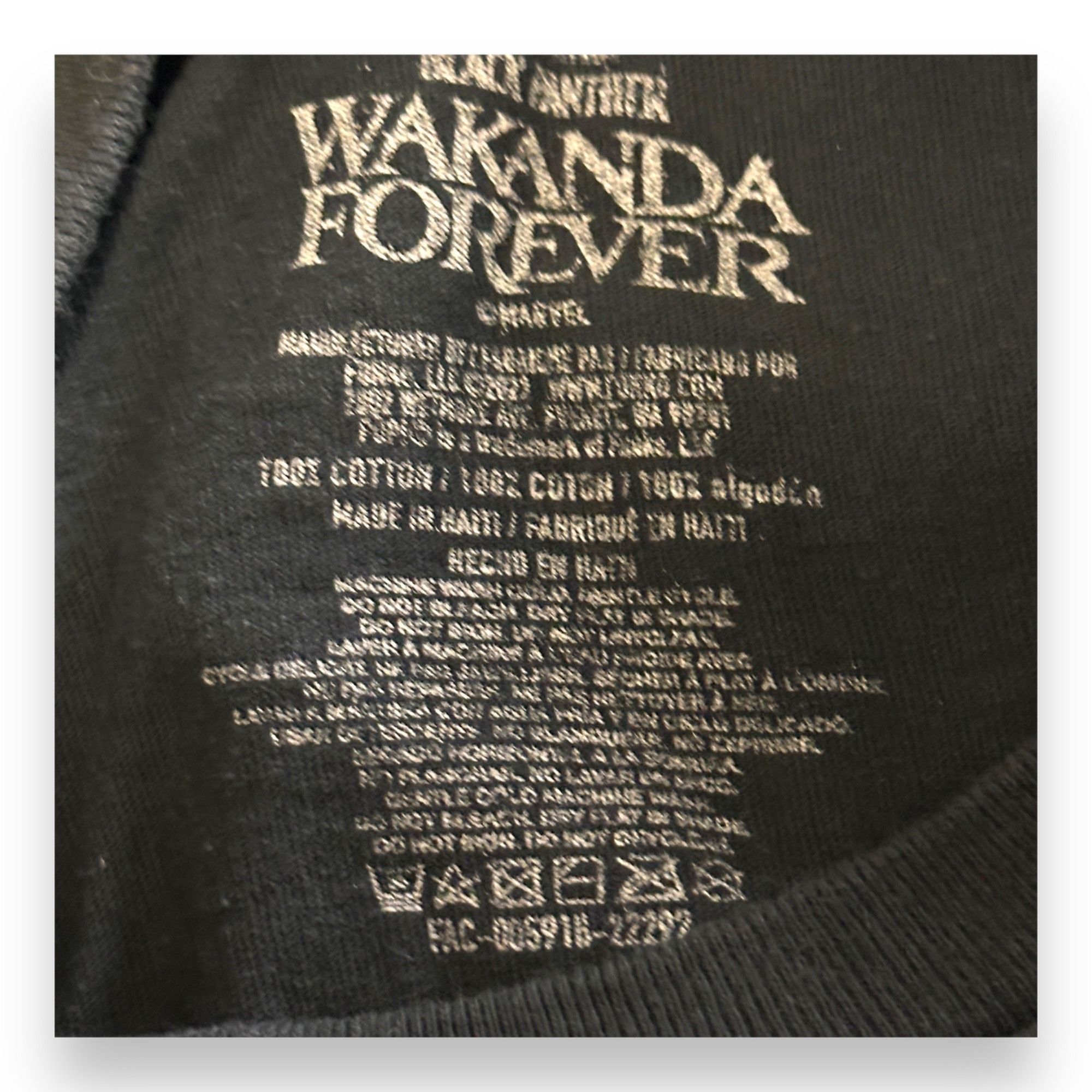Marvel Comics Marvel Wakanda Forever Black Panther Graphic T-Shirt L Black Size US L / EU 52-54 / 3 - 3 Thumbnail