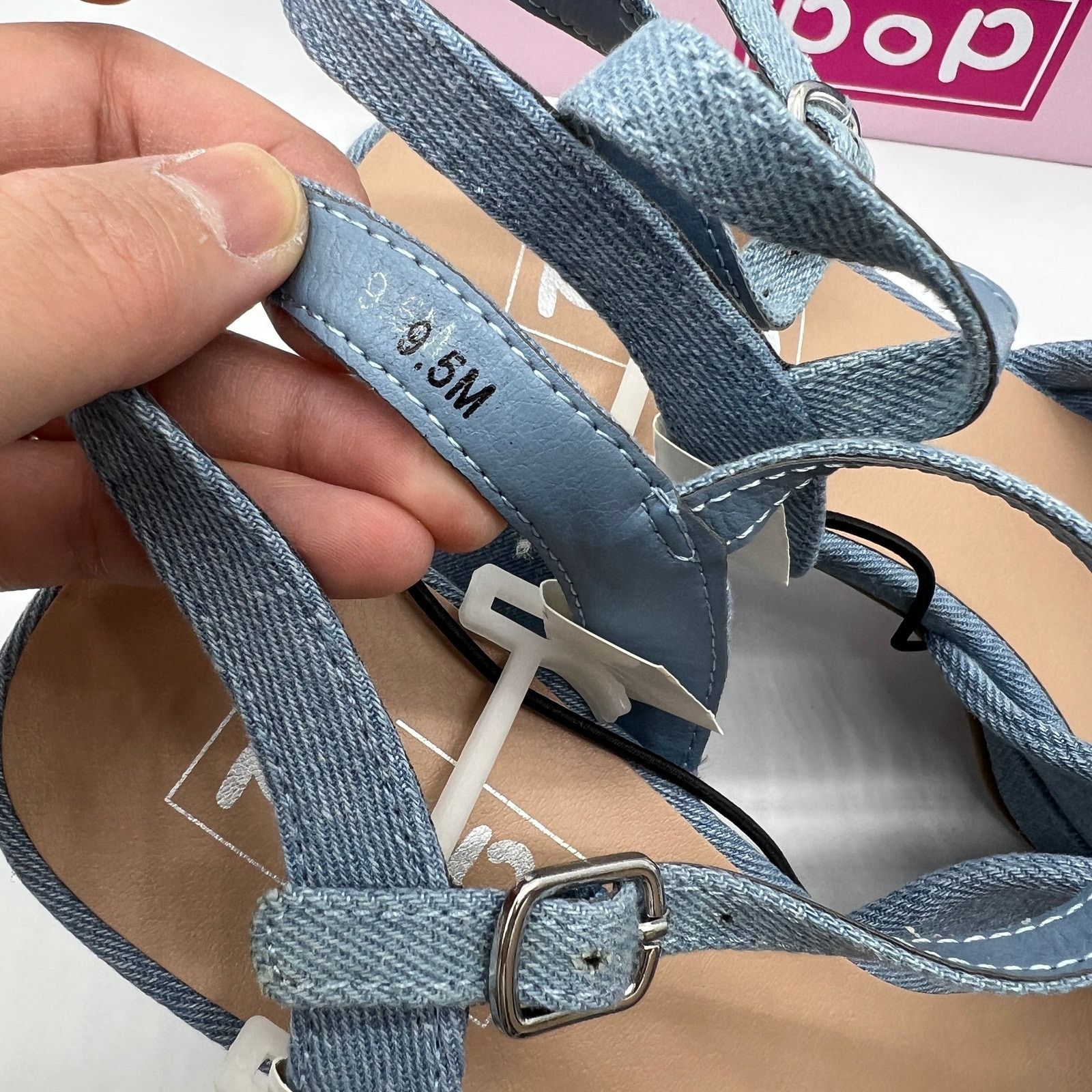 Other Pop Womens Giving Heeled Sandals Chambray Blue Size US 9.5 / IT 39.5 - 8 Thumbnail