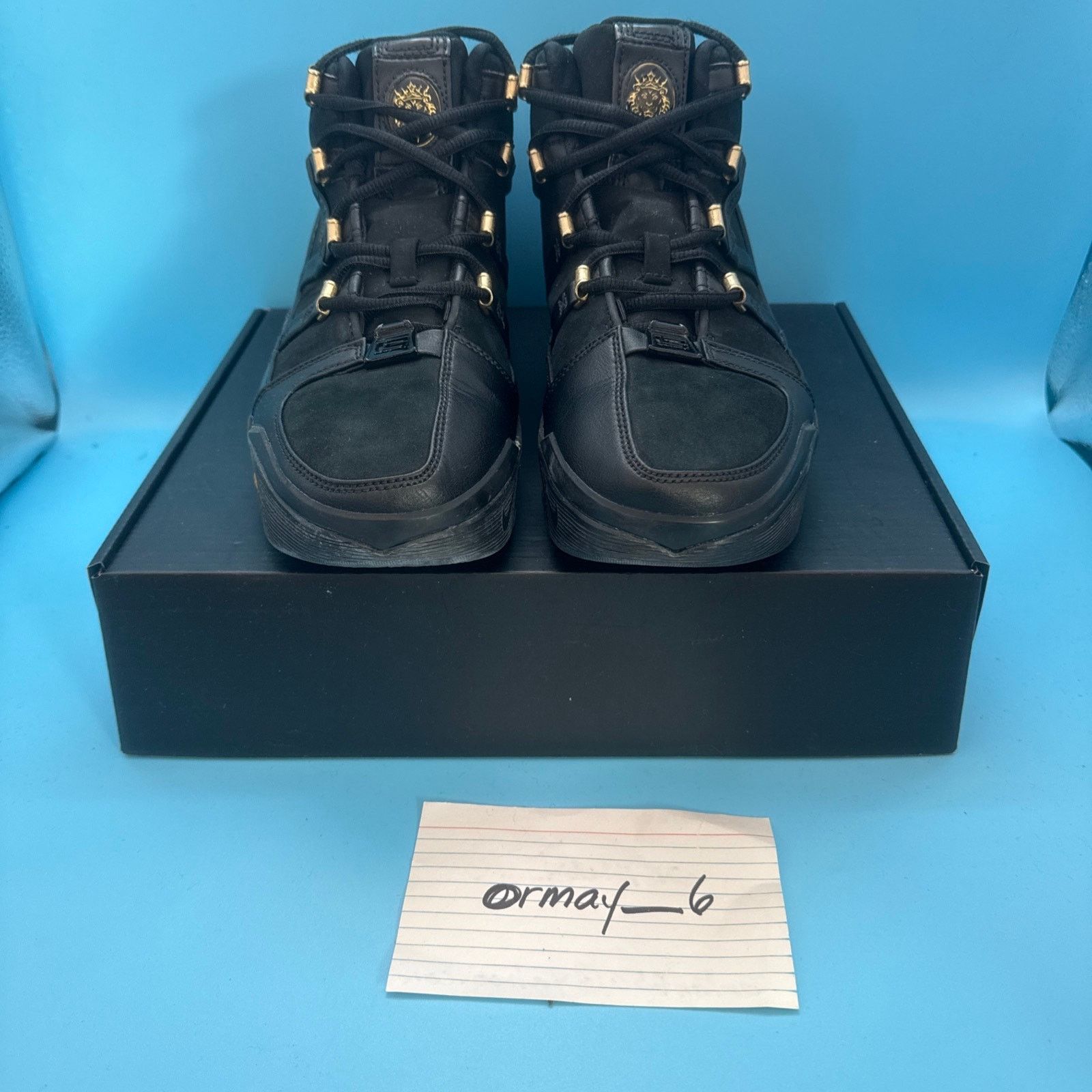 Nike Nike Lebron Zoom III Black Metallic Gold m8.5 w10 Size US 8.5 / EU 41-42 - 4 Thumbnail