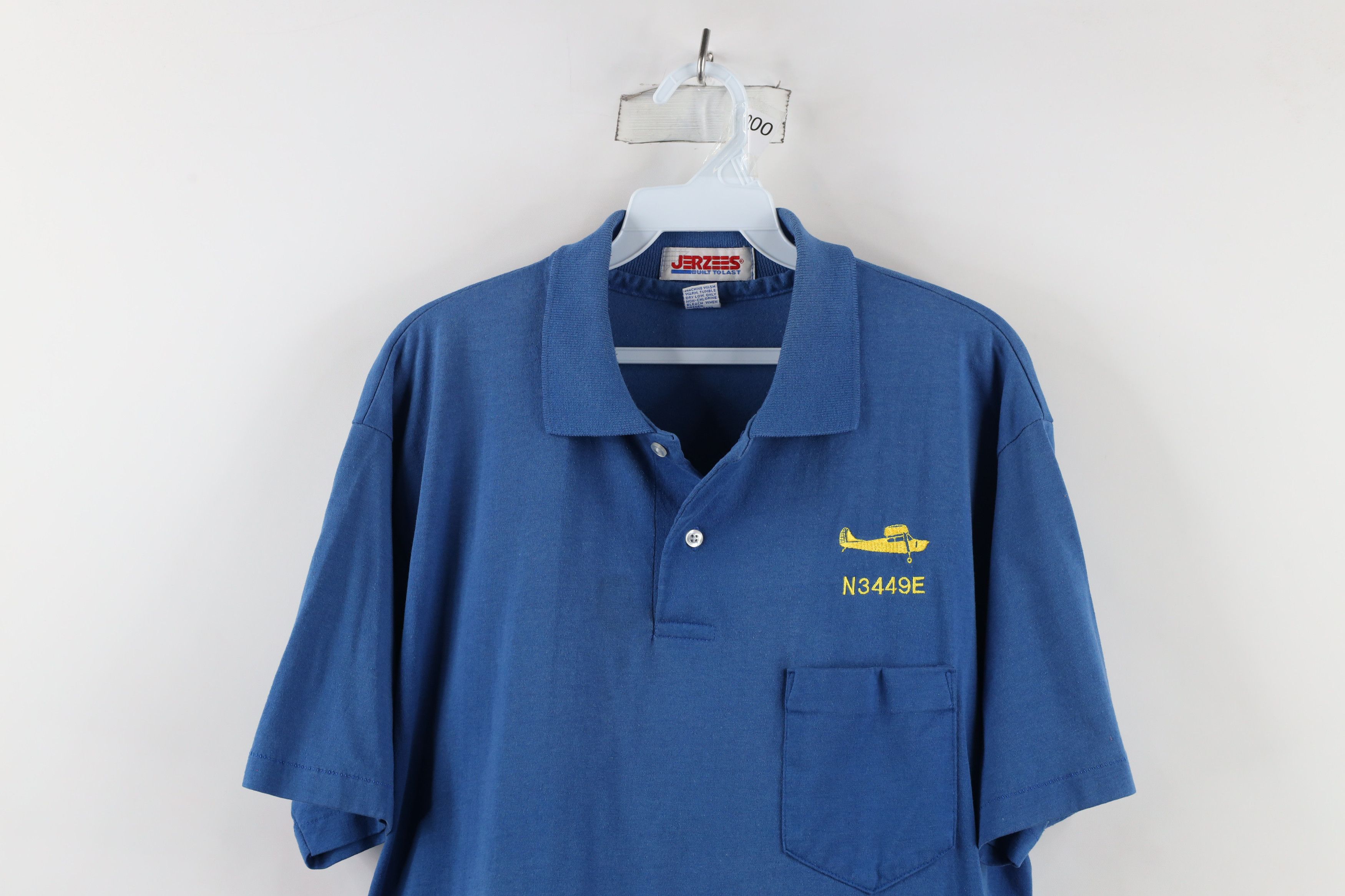 Vintage Vintage 90s Aeronca Airplane Collared Golf Polo Shirt USA Size US XL / EU 56 / 4 - 2 Thumbnail