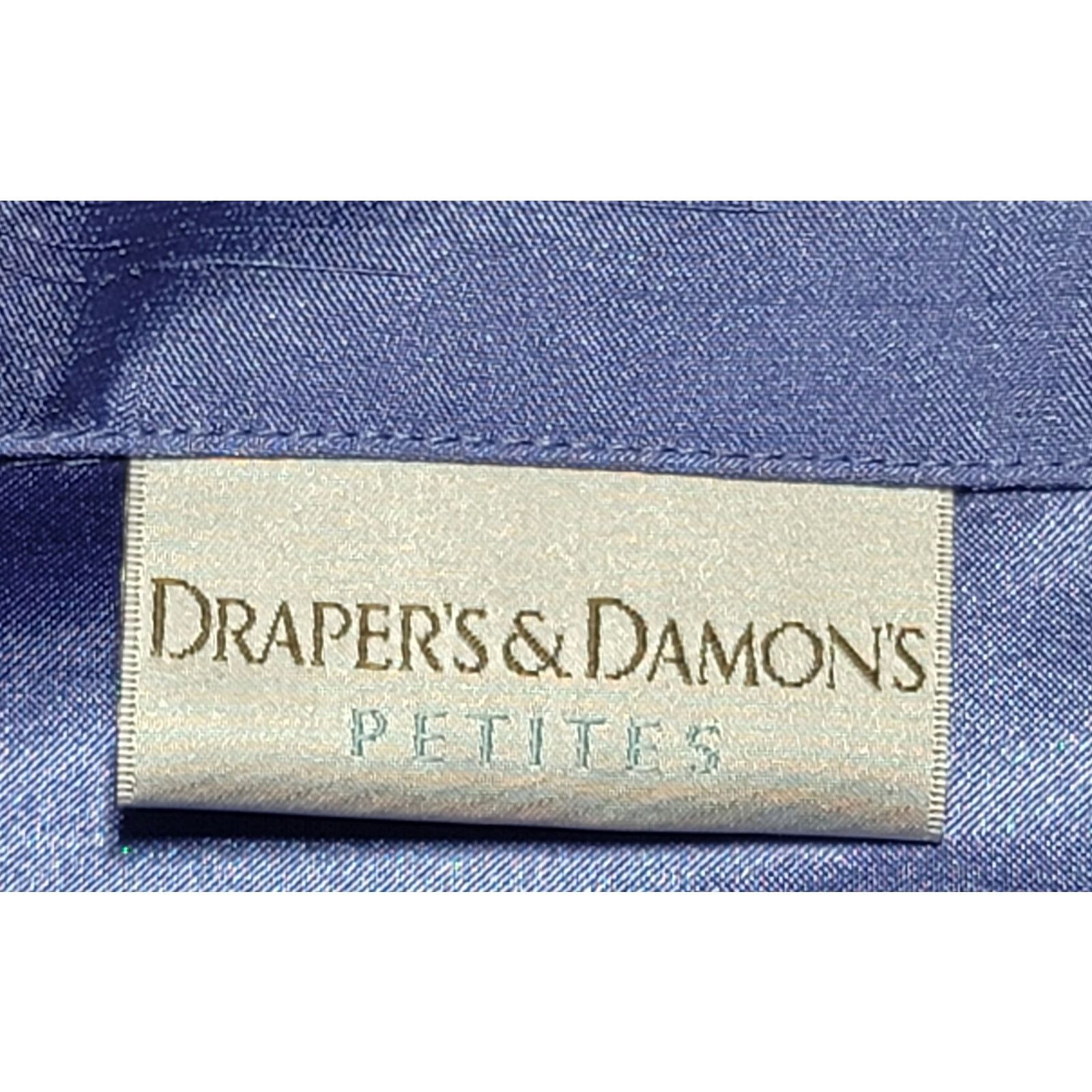 Other Draper's & Damon's Periwinkle Blue Purple Full Zip Blazer PL Size L / US 10 / IT 46 - 3 Thumbnail