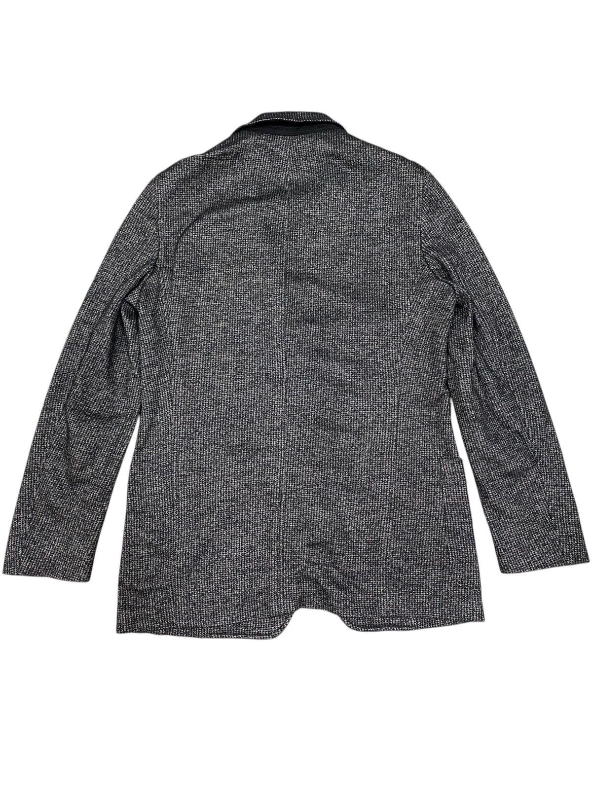 Armani Collezioni Armani Collezioni Textured Wool Blend Knit Blazer Jacket Size US L / EU 52-54 / 3 - 3 Thumbnail