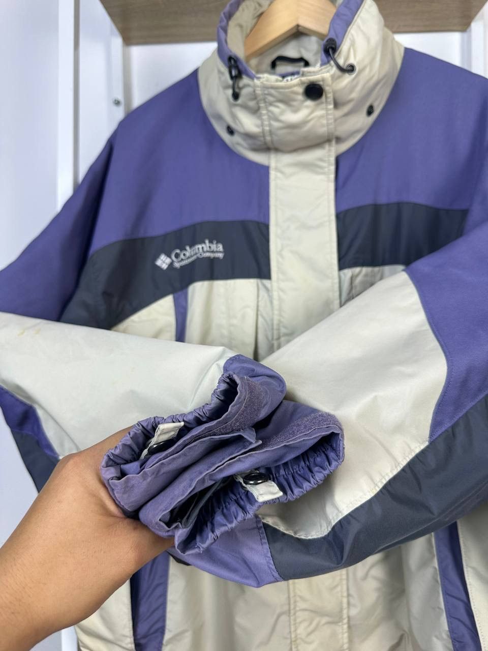 Columbia × Vintage Vintage Columbia Sportwear Waterproof Jacket (Pit 25.5) Size US L / EU 52-54 / 3 - 4 Thumbnail