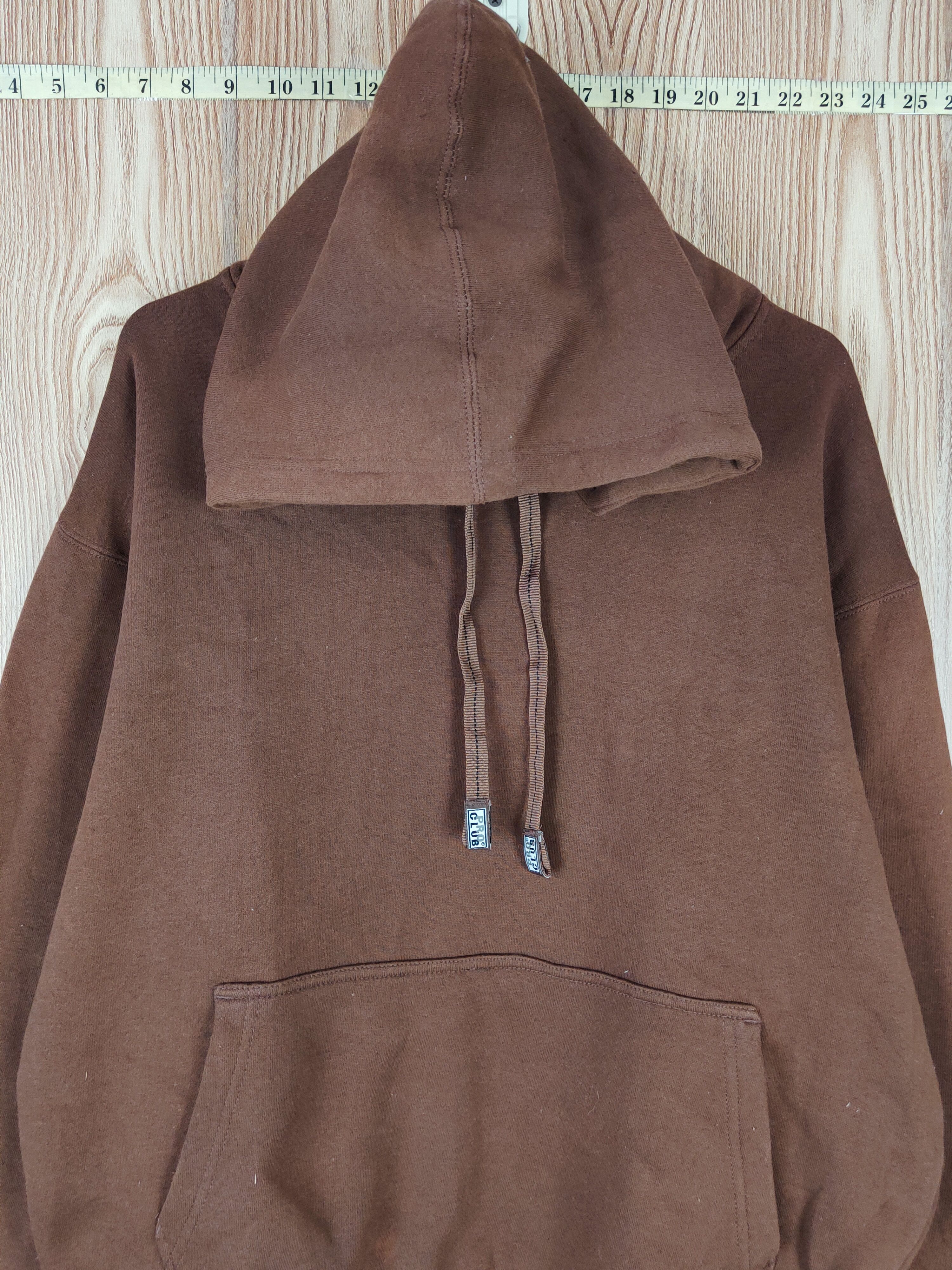 Japanese Brand × Vintage Vintage 💥 Pro Club Dark Brown Hoodie Sweatshirts Size US M / EU 48-50 / 2 - 2 Thumbnail
