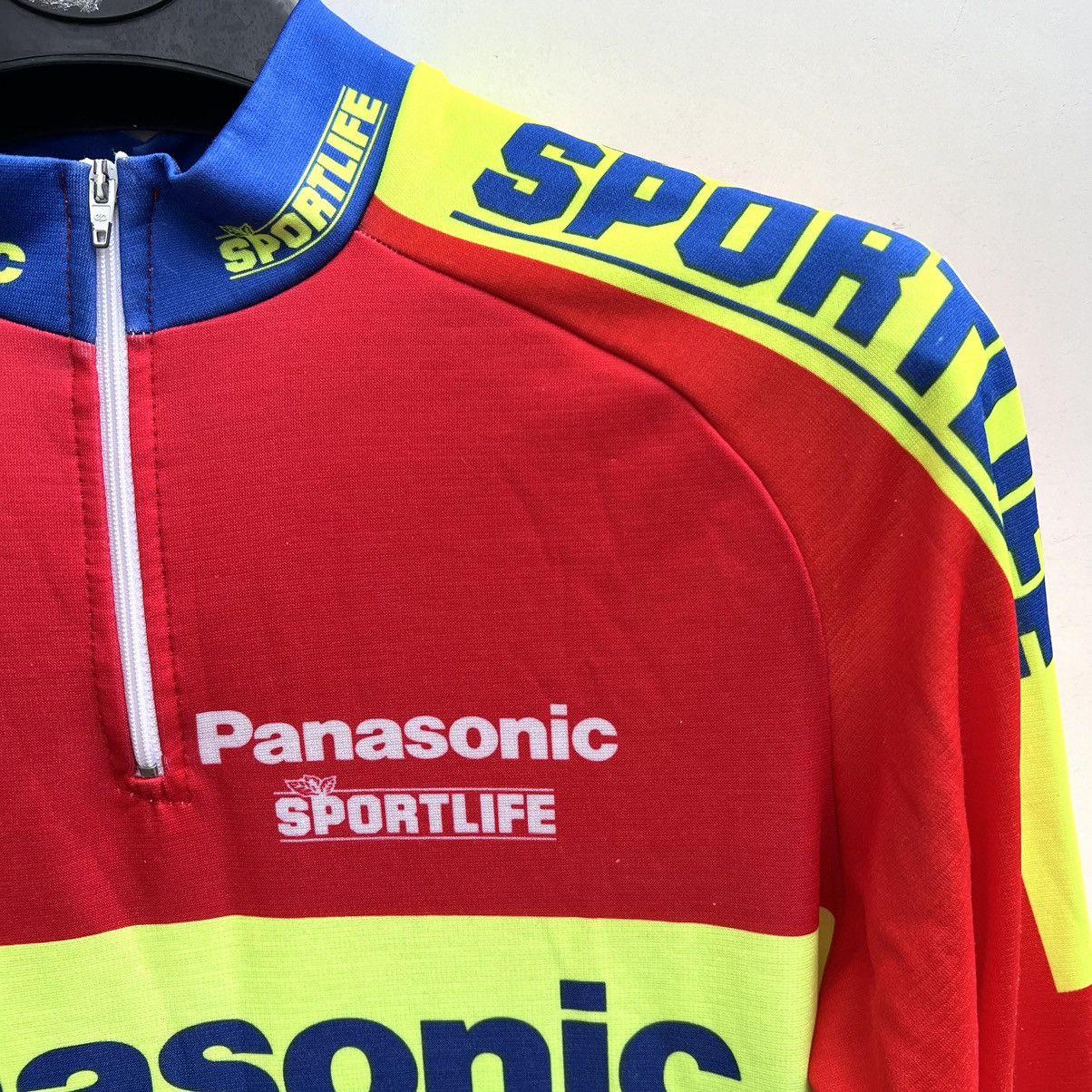 Vintage Maillot PANASONIC SPORTLIFE 1990 vintage shirt trikot jersey Size US L / EU 52-54 / 3 - 2 Thumbnail