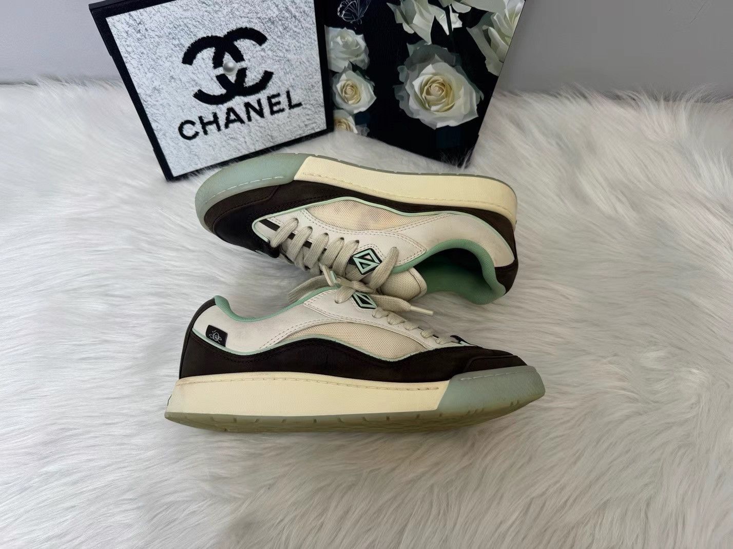 Dior Dior B713 Travis Scott x Dior Brown Green Sneakers K36 Size US 10 / EU 43 - 7 Thumbnail