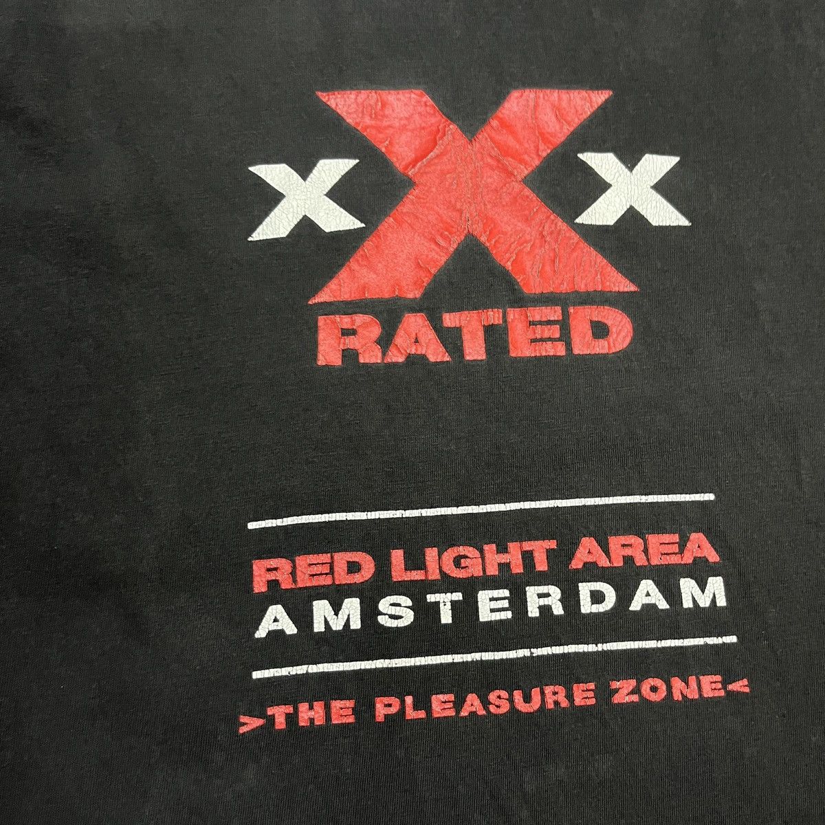 Vintage Vintage X Rated Red Light Amsterdam T Shirt Size US XL / EU 56 / 4 - 3 Thumbnail
