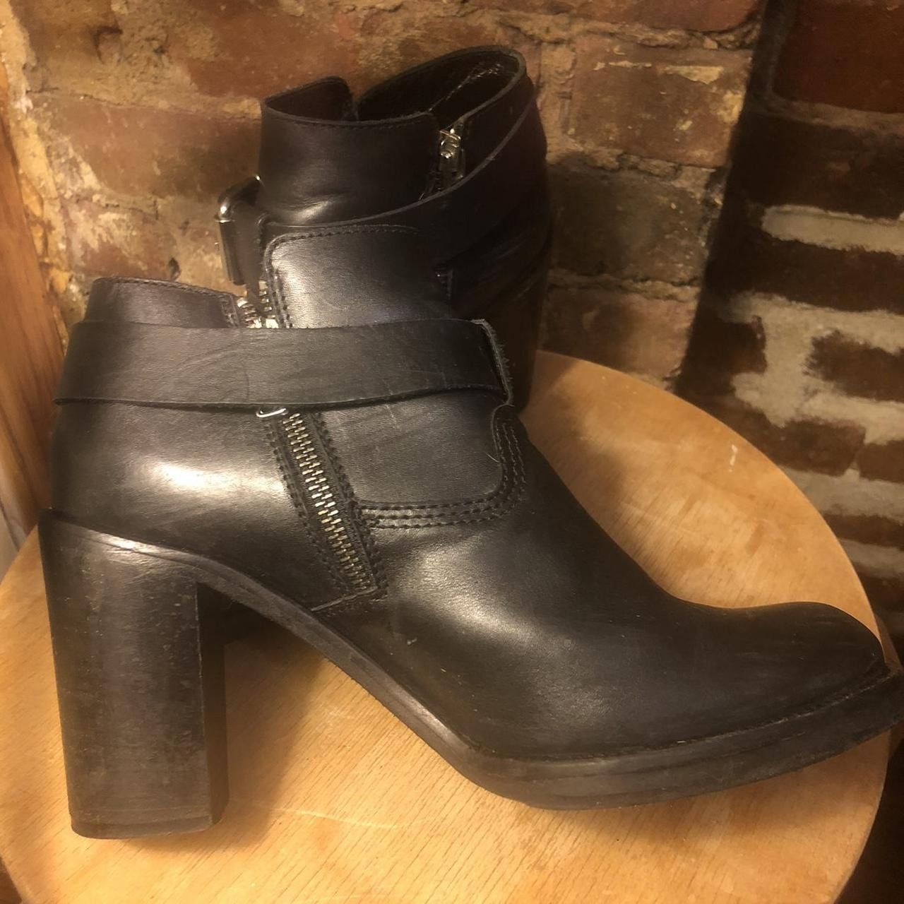 McQ Alexander McQueen McQ by Alexander Mcqueen Black Wick Bullet Ankle Boots Size US 10 / IT 40 - 3 Thumbnail
