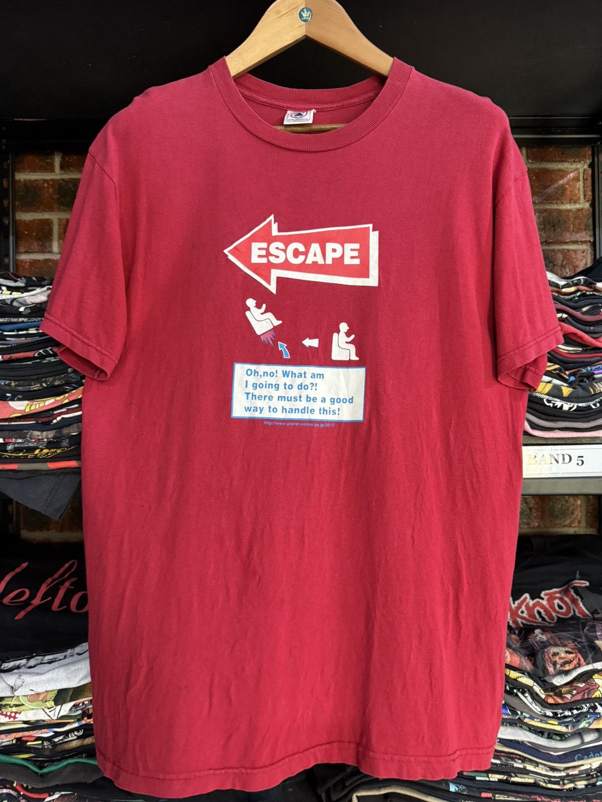 Girl Skateboards Vintage 90s ESCAPE Planet Online Faded Tee Size US L / EU 52-54 / 3 - 1 Thumbnail