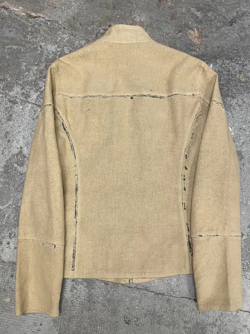 Just Cavalli SS2005 Cavalli Apocalyptic Beige Denim Jacket Size US M / EU 48-50 / 2 - 4 Thumbnail