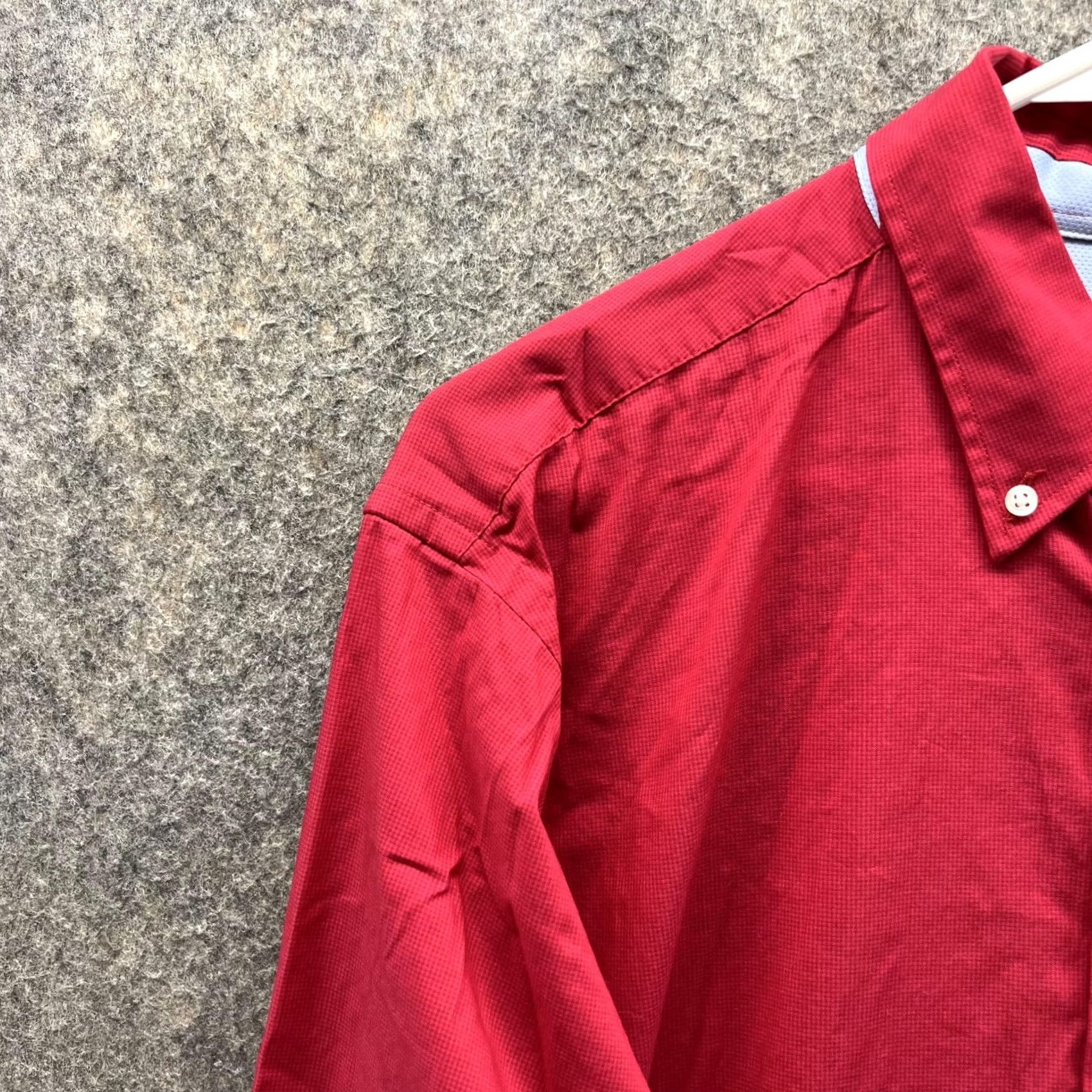 Izod Izod Shirt Men Large Adult Red Casual Button Down Preppy Regular Fit Size US L / EU 52-54 / 3 - 3 Thumbnail