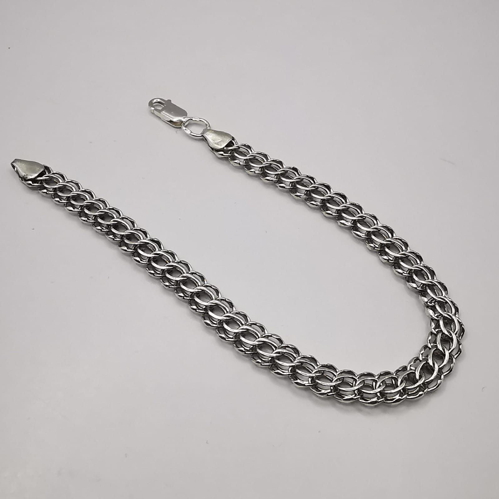 Sterling Silver Vintage Bracelet Jewelry,925 Sterling Silver, Handmade 8,13g Size ONE SIZE - 8 Thumbnail
