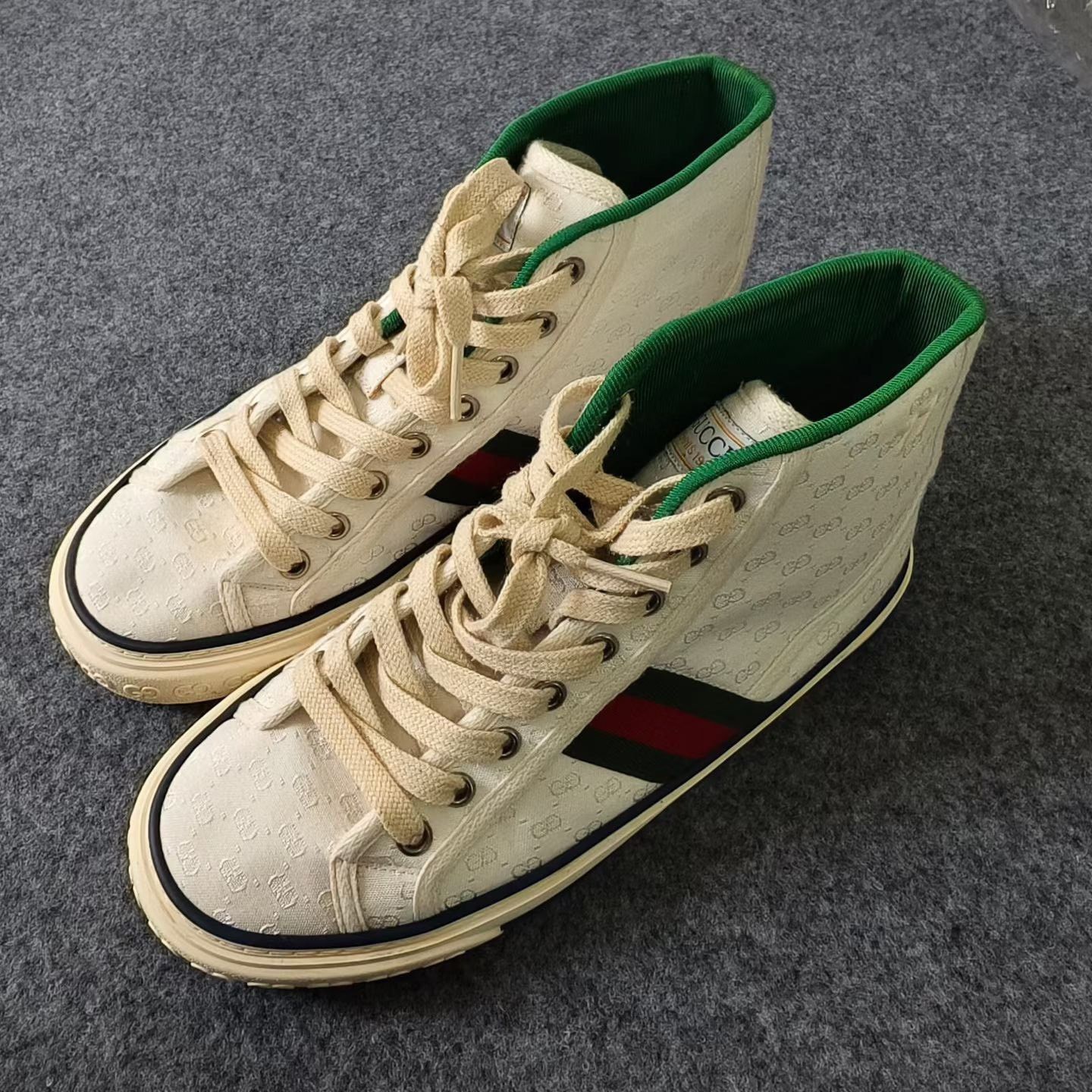 Gucci Gucci Tennis White Lowtop Sneakers 5 Men Size US 5 / EU 37 - 1 Thumbnail