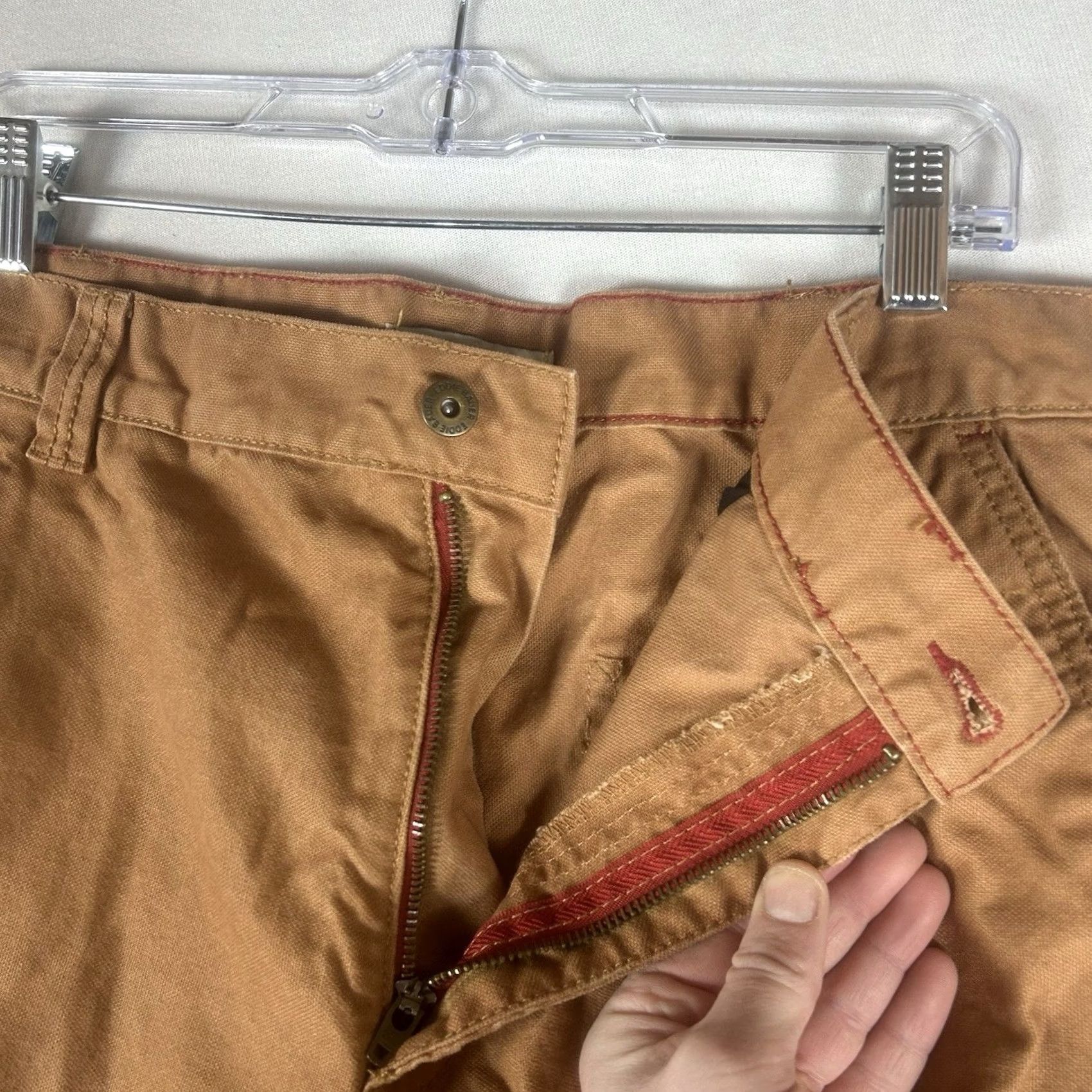 Eddie Bauer Eddie Bauer Chino Pants Mens 38 Brown Khaki Casual Workwear Straight Leg 32in Inseam Comfort Pockets Regular Fit Size US 38 / EU 54 - 4 Thumbnail