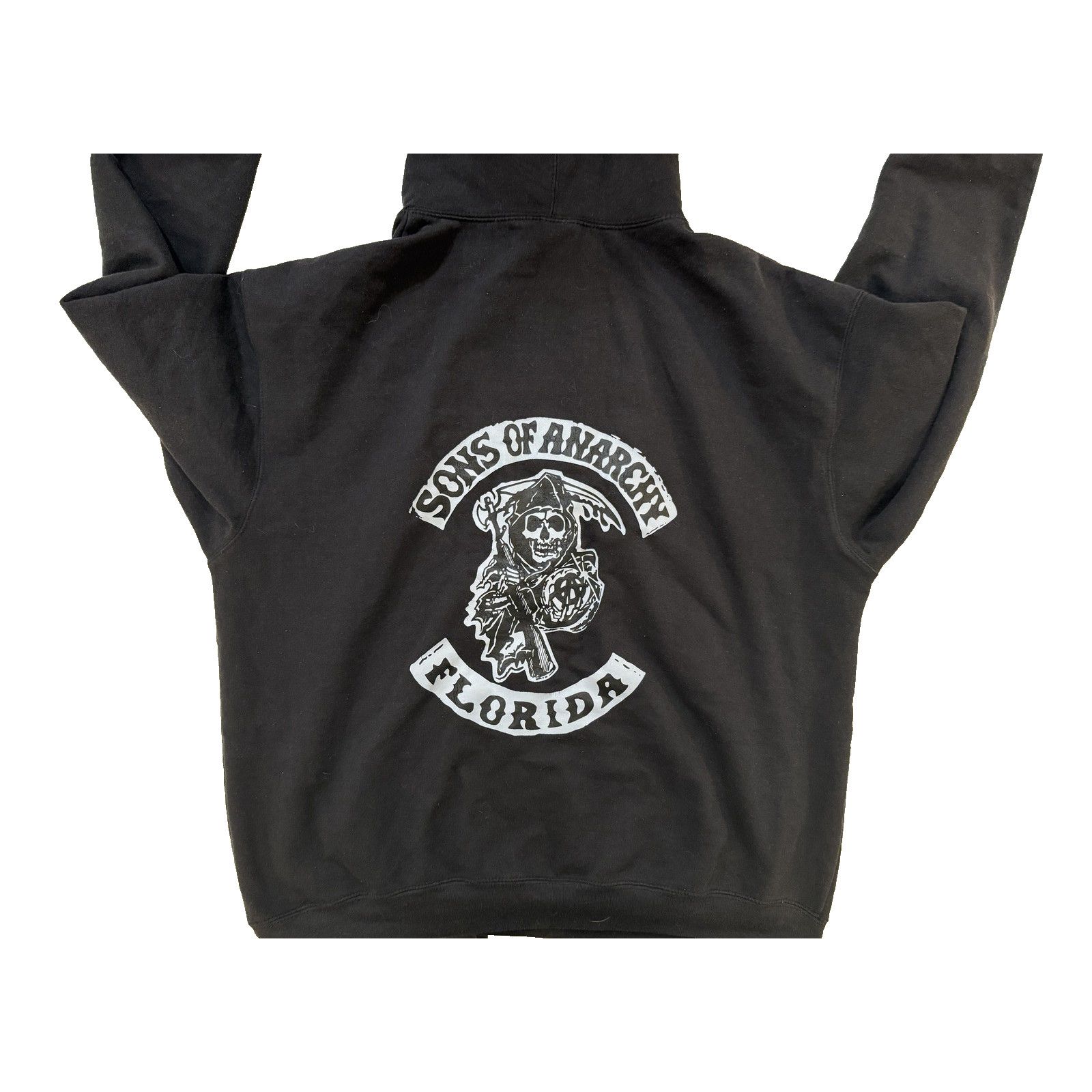 & Other Stories Vintage 90s Sons Of Anarchy Hoodie Men 2XL Grim Reaper Biker Size US XXL / EU 58 / 5 - 7 Thumbnail