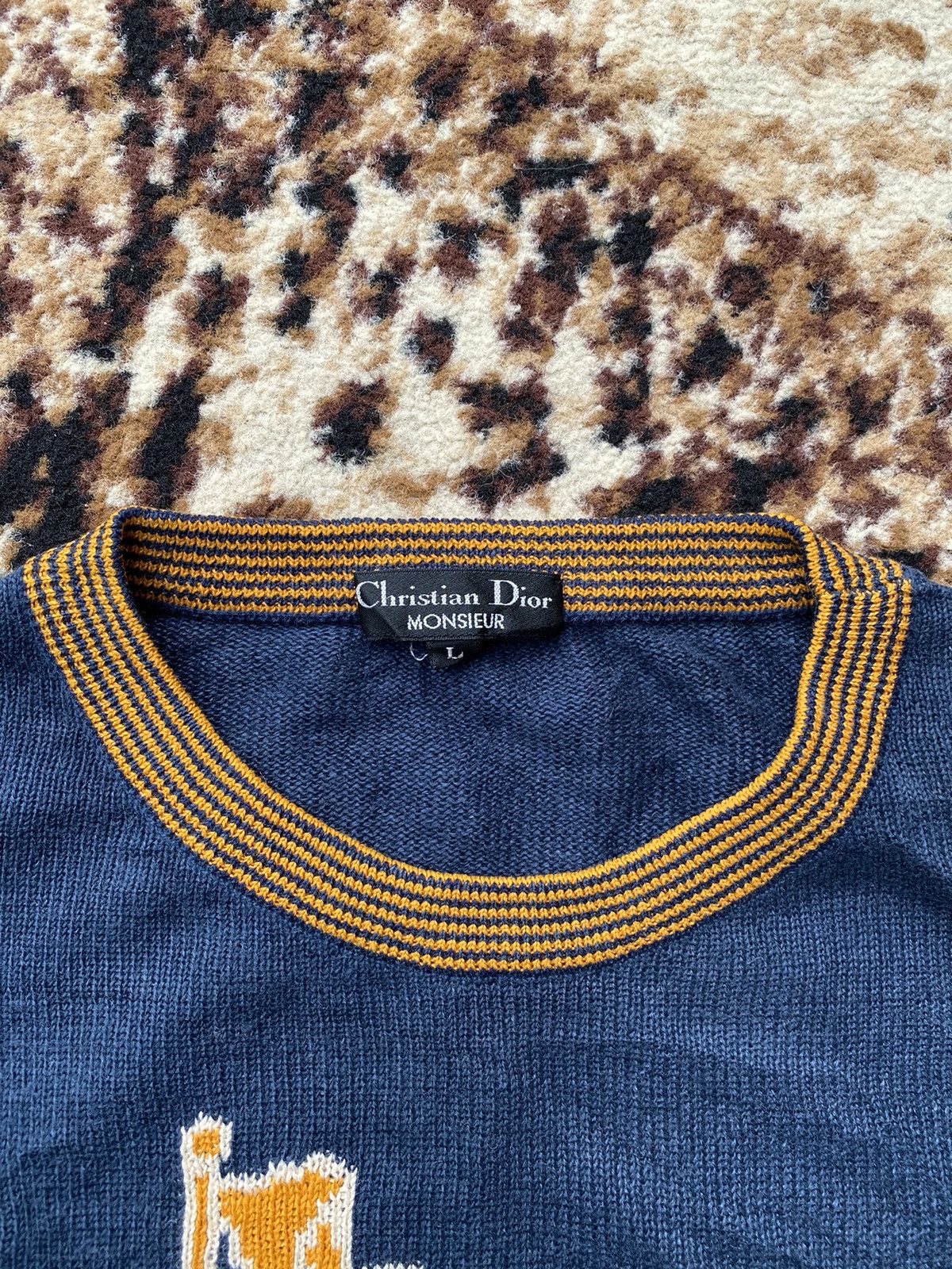 Christian Dior Monsieur × Dior × Vintage Cristian Dior monsieur Knit Sweater Size US L / EU 52-54 / 3 - 3 Thumbnail