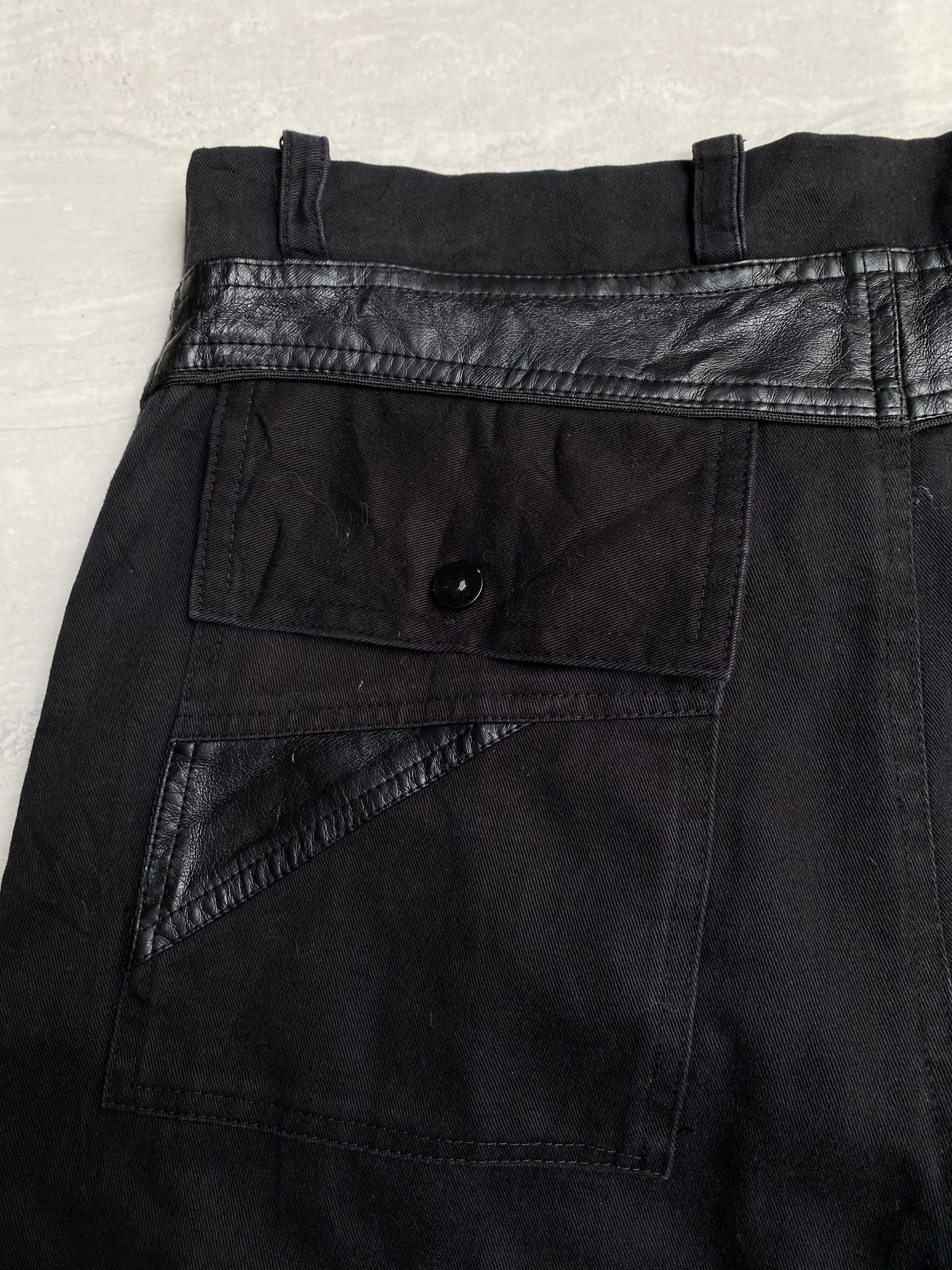 If Six Was Nine DIFFERENT Zipper Leather Bondage Pants Size US 28 / EU 44 - 13 Thumbnail