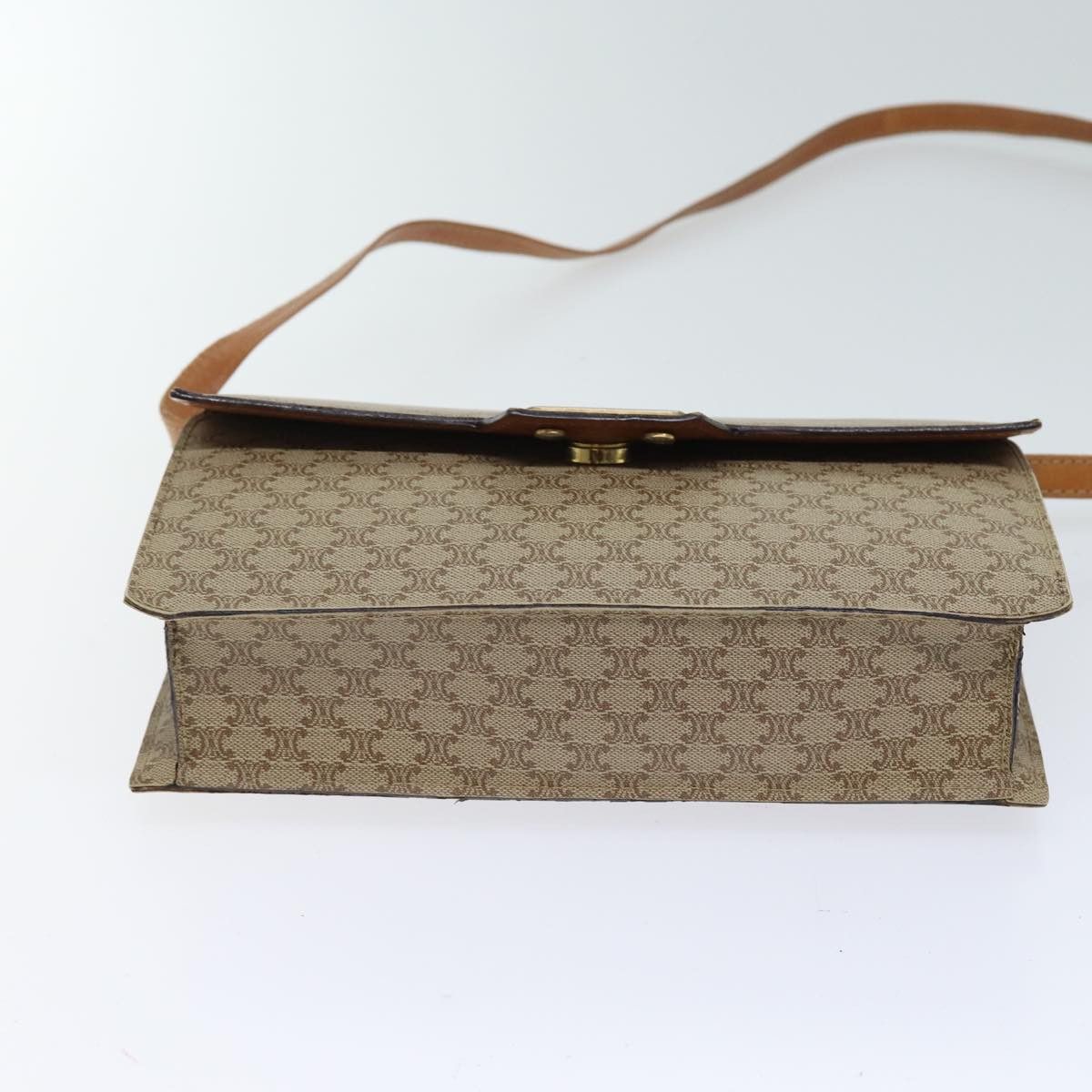 Celine CELINE Macadam Canvas Shoulder Bag Coated Canvas Beige Size ONE SIZE - 9 Thumbnail