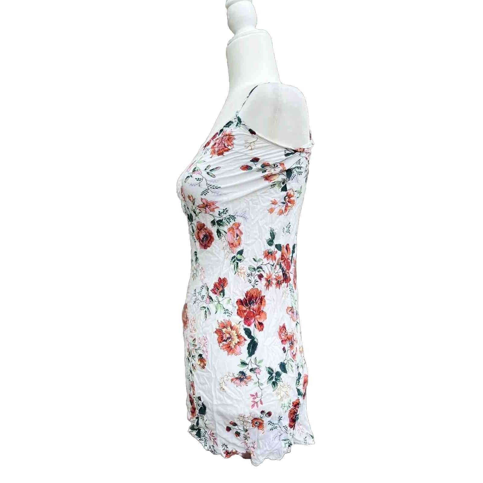 Maje MAJE Flower Print Mini Dress size S white Y2K poppy A000268 Size S / US 4 / IT 40 - 3 Thumbnail