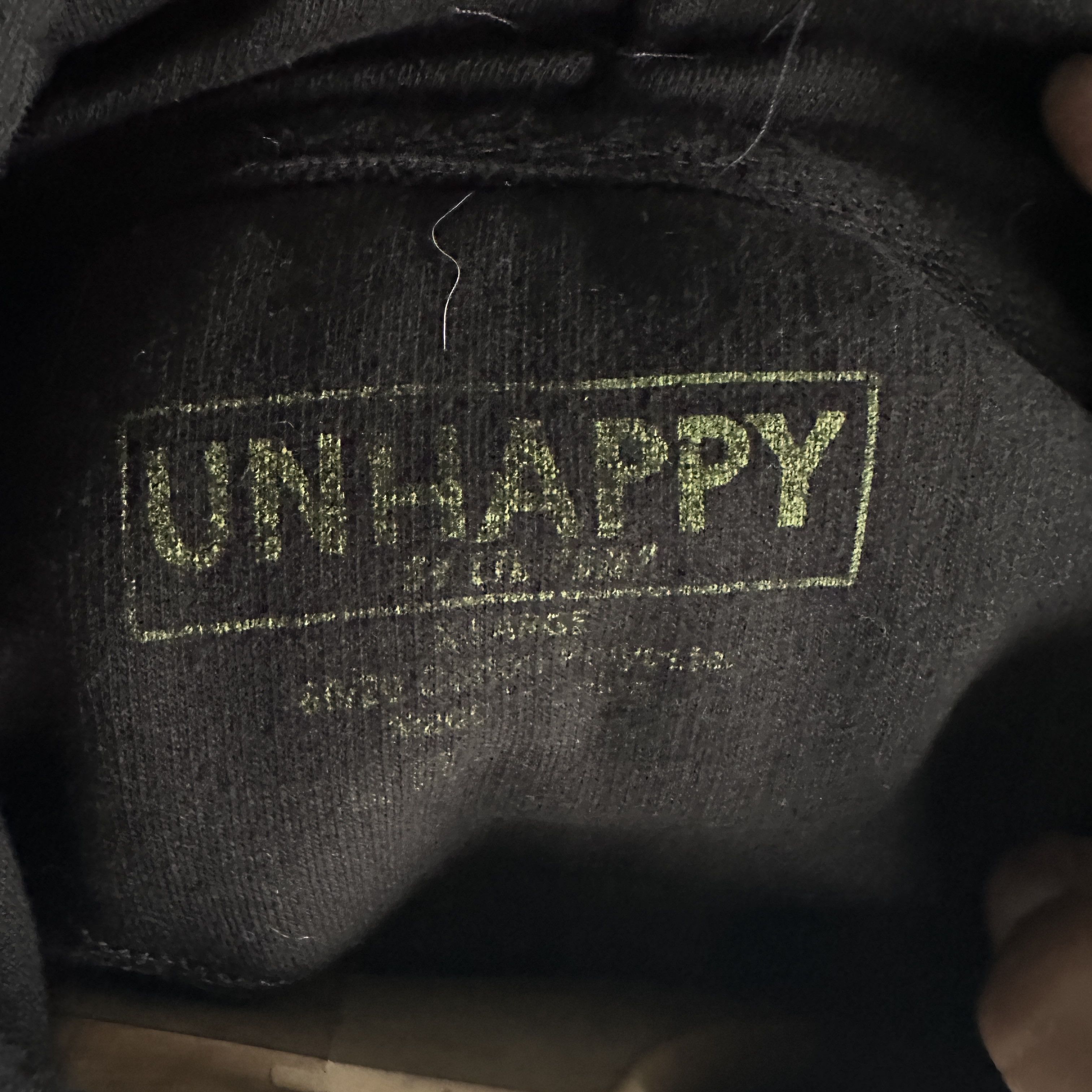 Other Lil Pump Unhappy Hoodie Mens Sz XL Black Harverd Drop Out Size US XL / EU 56 / 4 - 6 Thumbnail