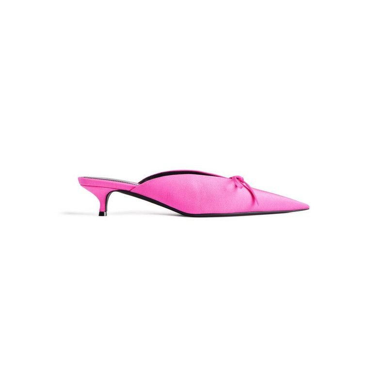 Balenciaga o1srvl11e0526 Knife Bow 40mm Mules in Pink Size US 8 / IT 38 - 1 Thumbnail