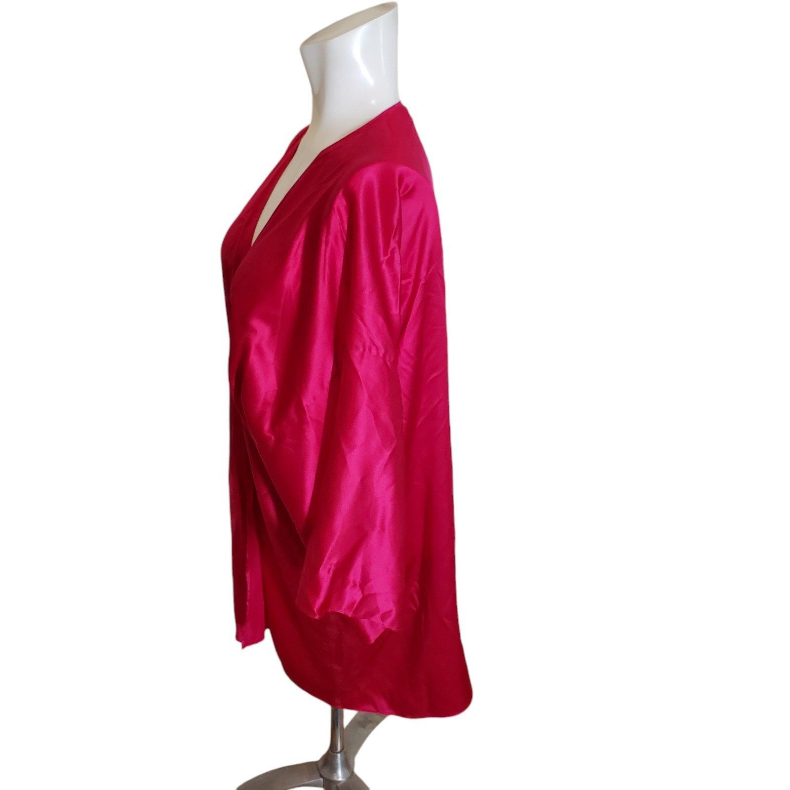 Victoria's Secret Victoria's Secret Vintage 80s 90s Women's Silk Wrap Kimono F Size ONE SIZE - 4 Thumbnail
