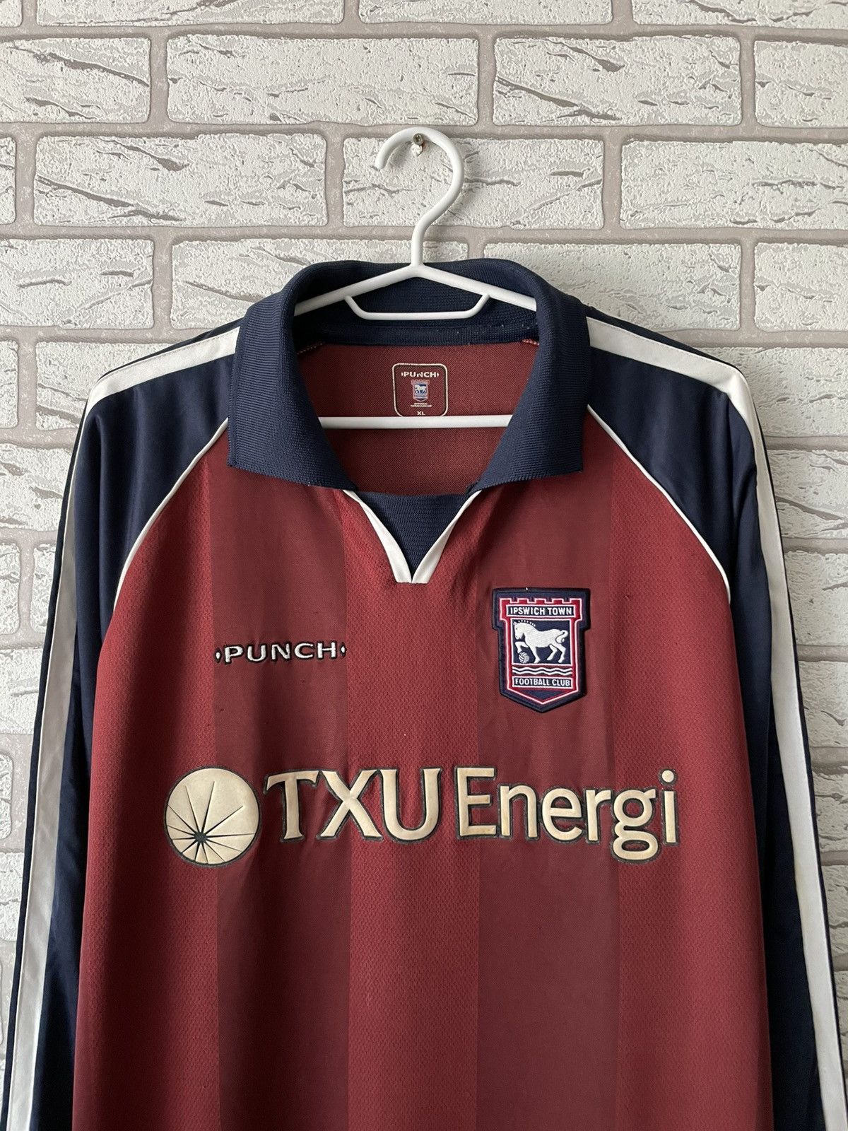 Vintage Ipswich Town 2002 2003 2004 Shirt Jersey Long Sleeve Punch Size US XL / EU 56 / 4 - 3 Thumbnail