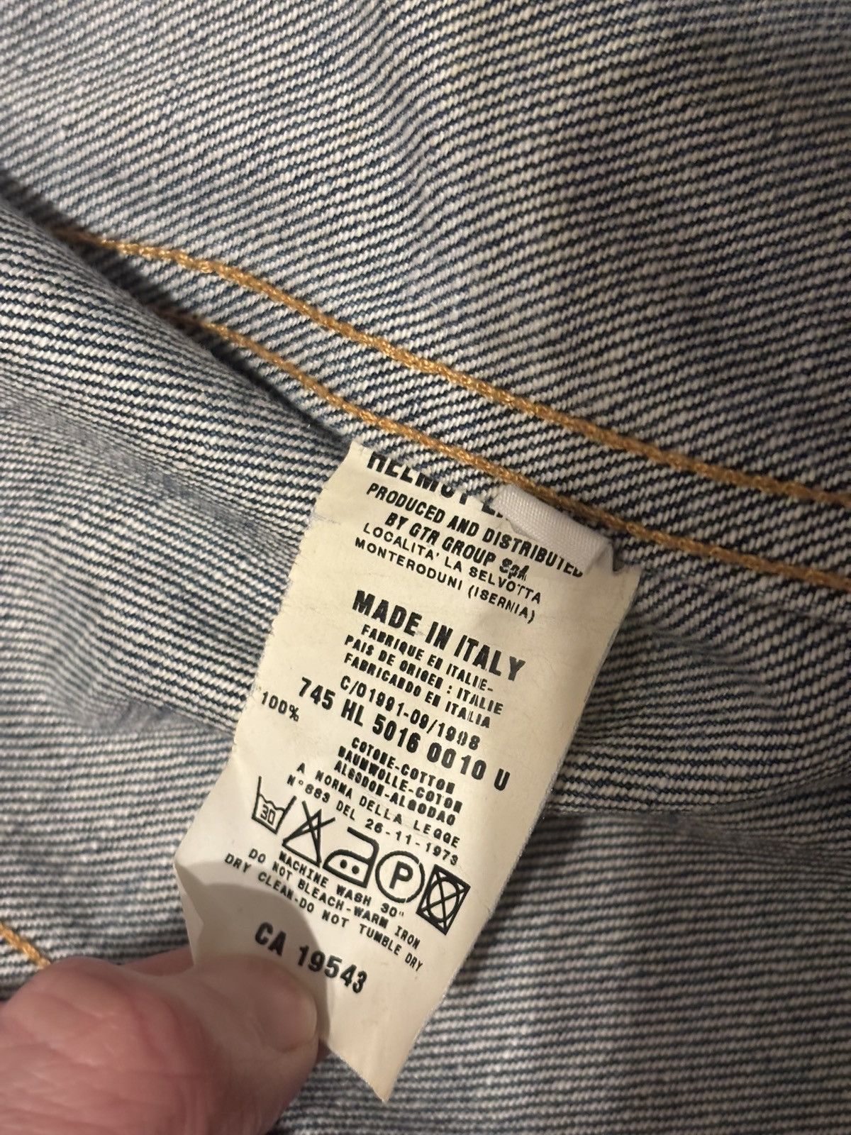 Helmut Lang Helmut Lang Denim Trucker Jacket AW98 Size US M / EU 48-50 / 2 - 6 Thumbnail
