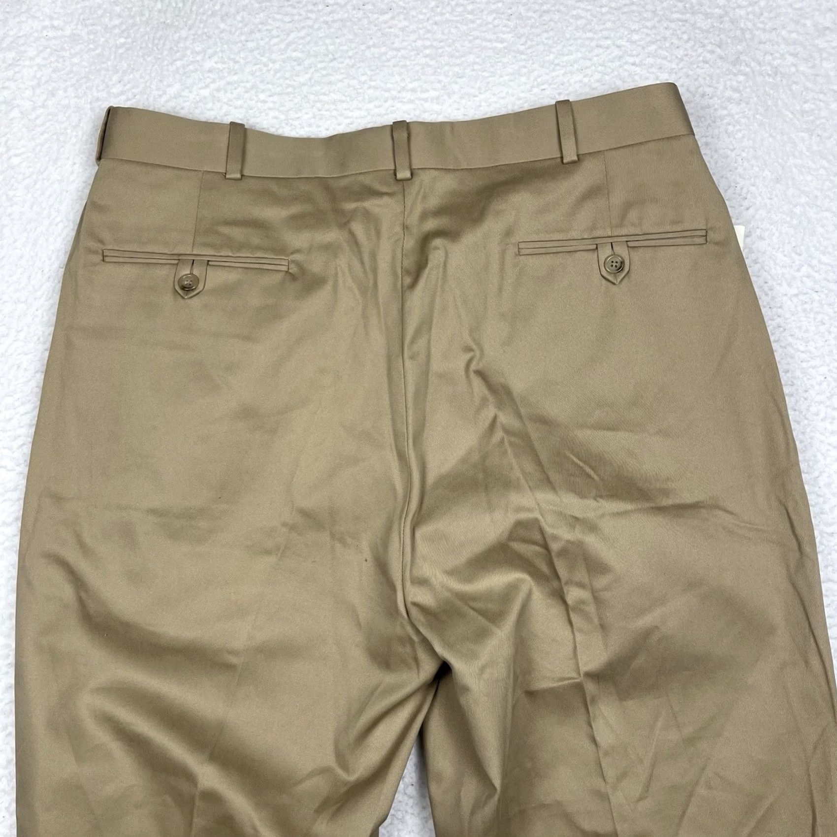 Ralph Lauren VINTAGE Polo Ralph Lauren Khaki Chino Pants Size 33 Pleated Unhemmed Mens 90s Size US S / EU 44-46 / 1 - 8 Thumbnail