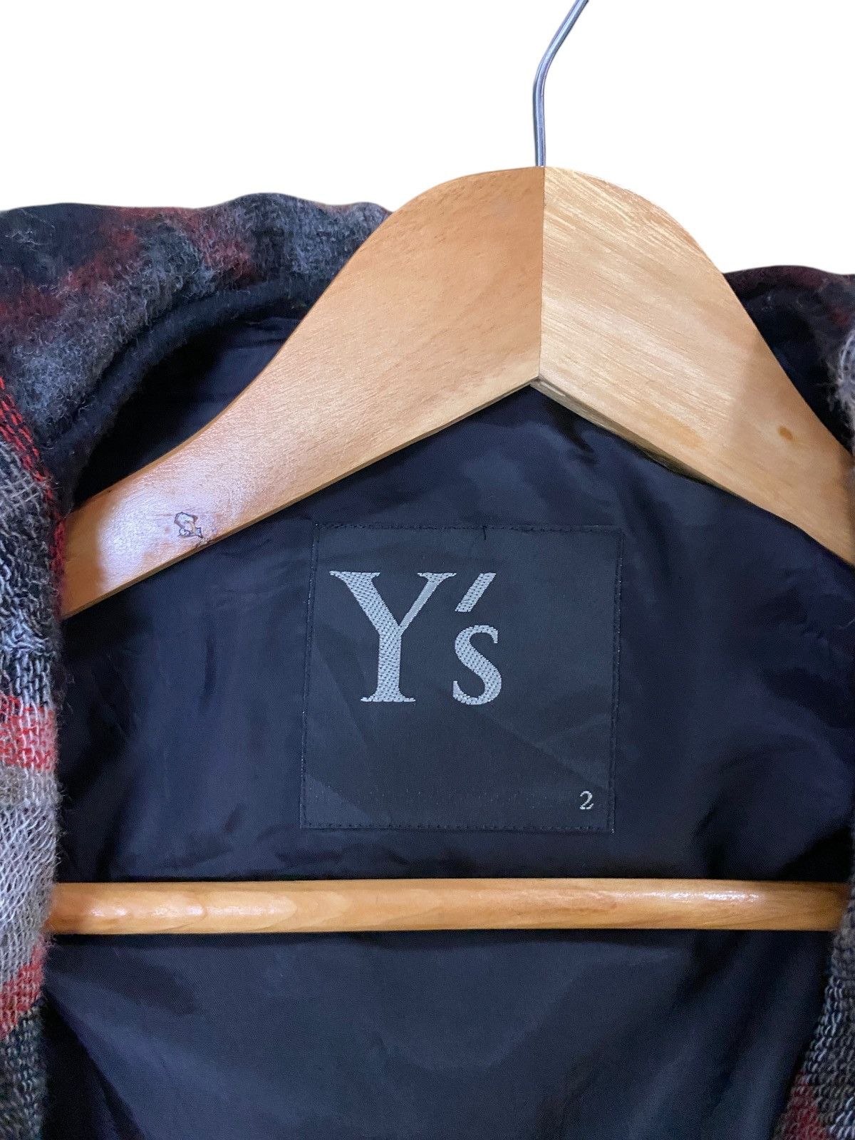 Yohji Yamamoto Rare Vintage Yohji Yamamoto Tartan Wool Parkas Hoodie 2000s Size US M / EU 48-50 / 2 - 16 Thumbnail